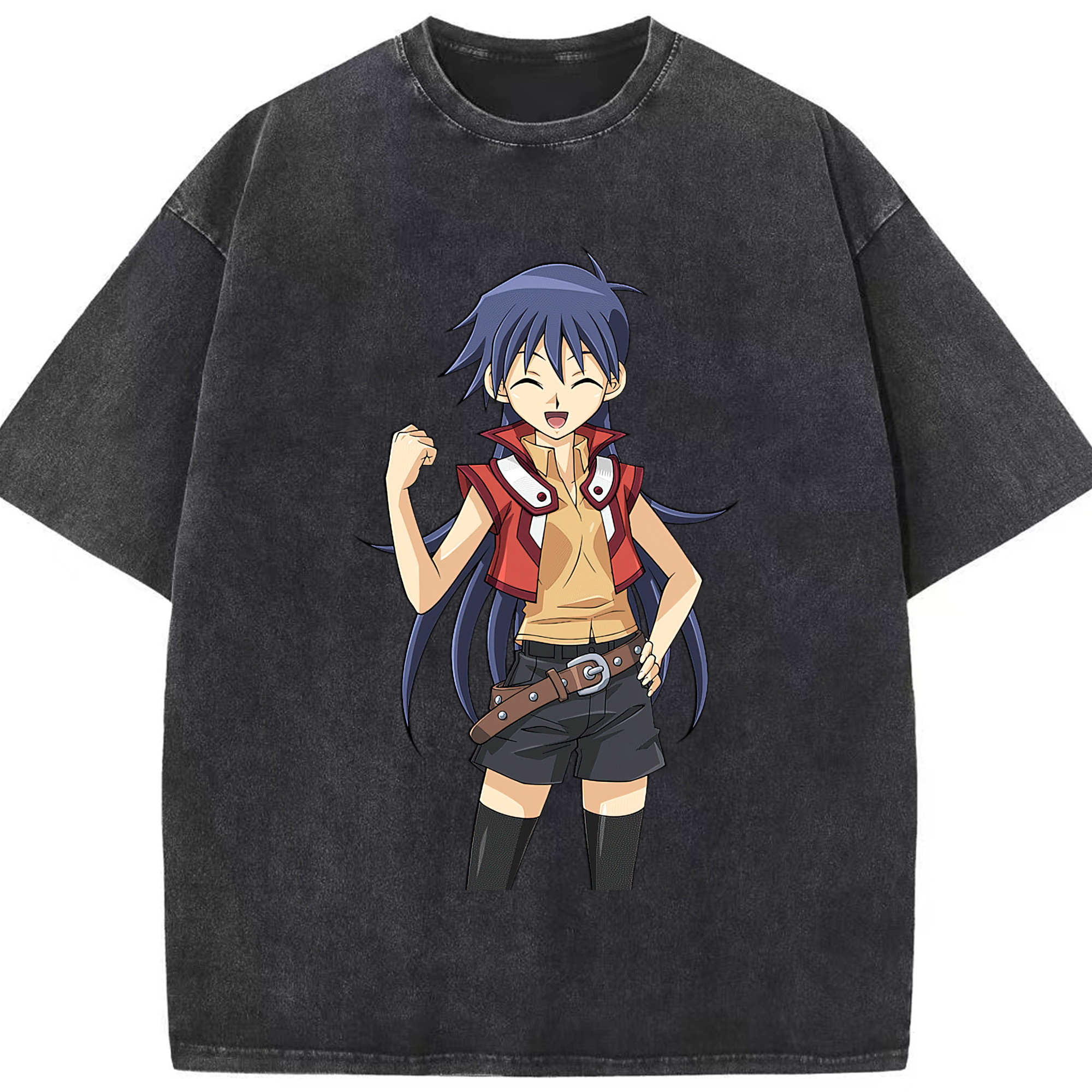 （画像用） 遊☆戯☆王 Yu-Gi-Oh! 綿100% ヴィンテージ風 半袖Tシャツ（フロントプリント）