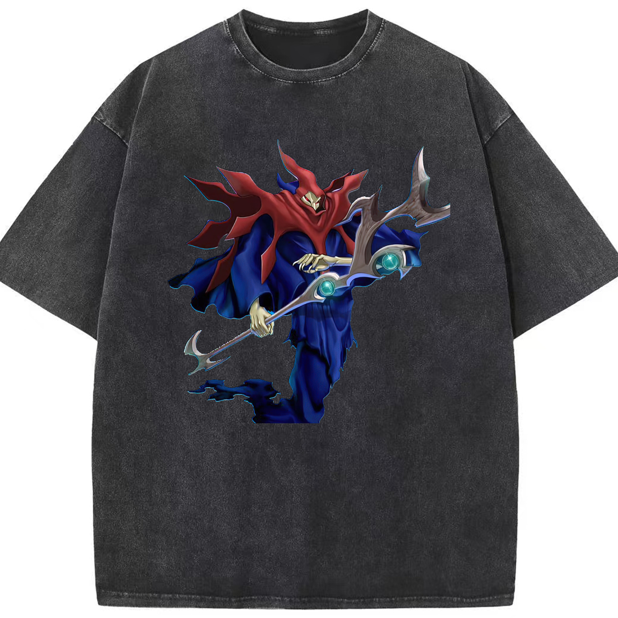 （画像用） 遊☆戯☆王 Yu-Gi-Oh! 綿100% ヴィンテージ風 半袖Tシャツ（フロントプリント）