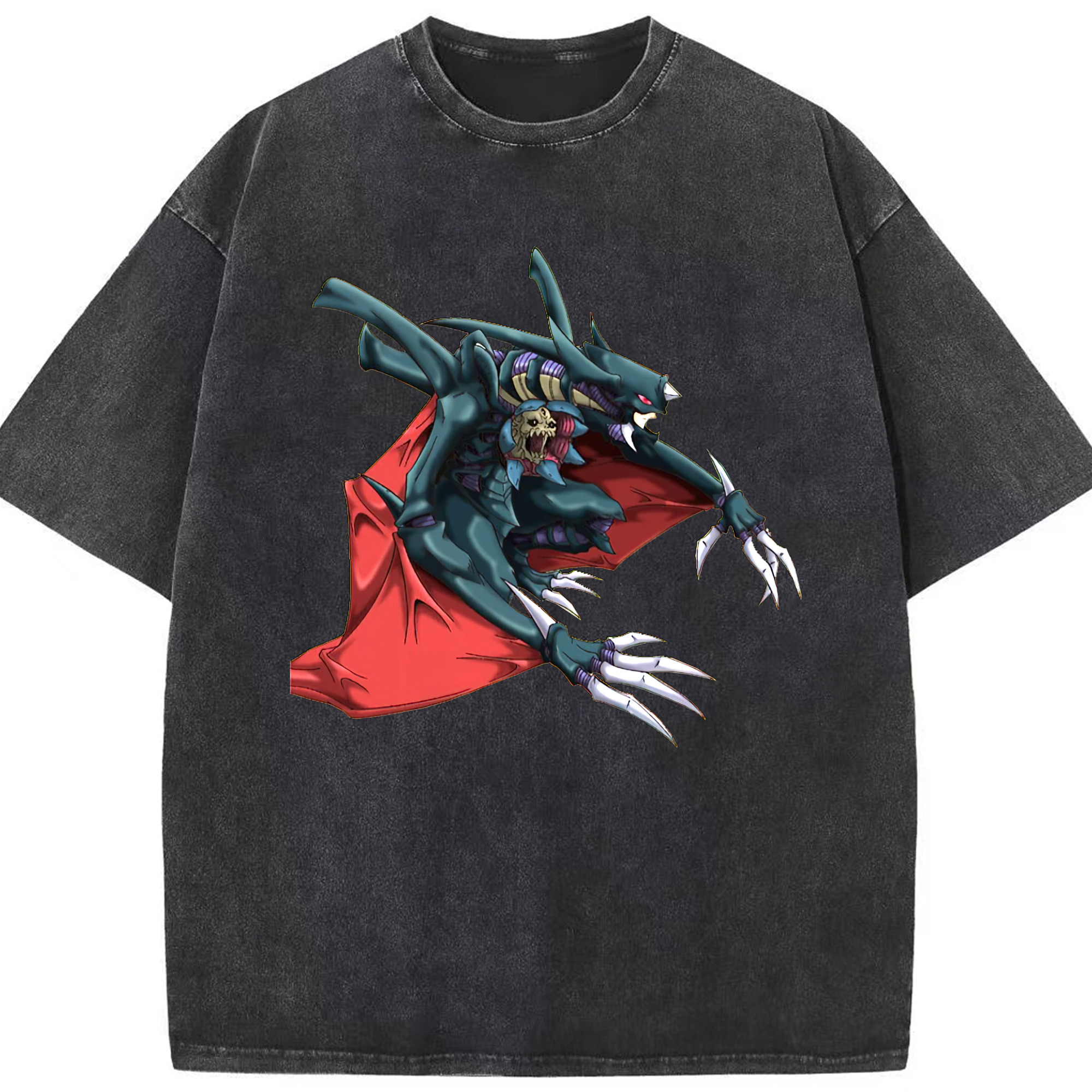 （画像用） 遊☆戯☆王 Yu-Gi-Oh! 綿100% ヴィンテージ風 半袖Tシャツ（フロントプリント）