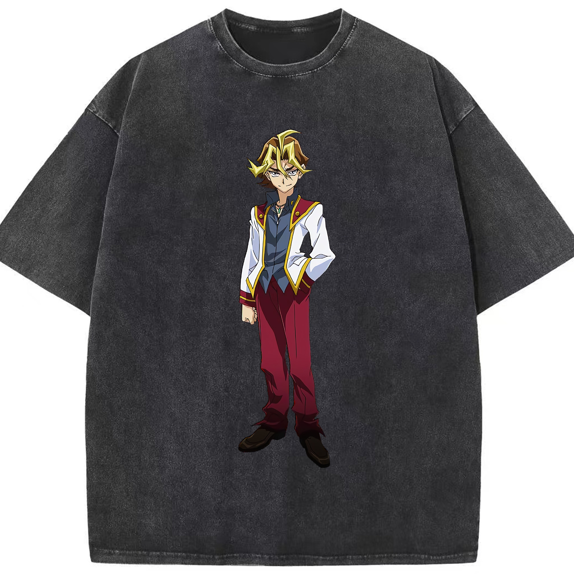 （画像用） 遊☆戯☆王 Yu-Gi-Oh! 綿100% ヴィンテージ風 半袖Tシャツ（フロントプリント）