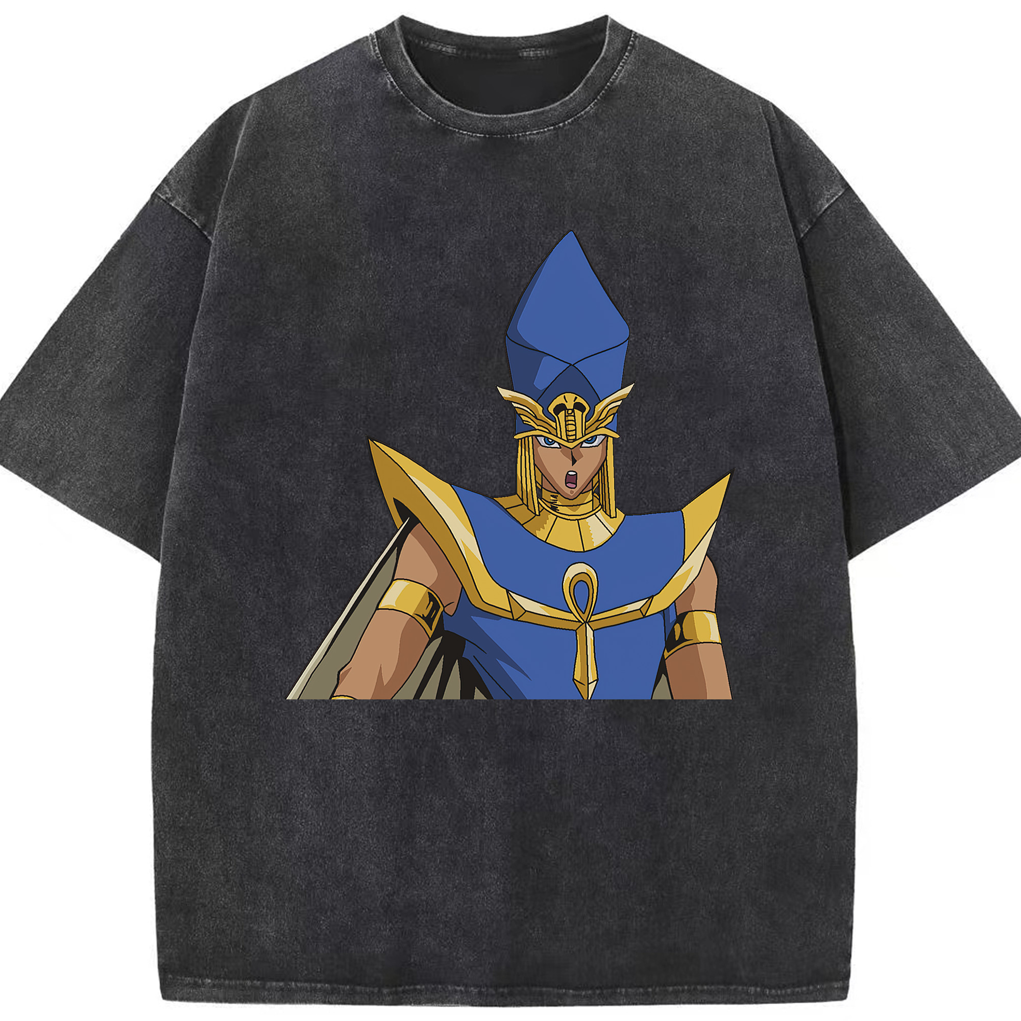 （画像用） 遊☆戯☆王 Yu-Gi-Oh! 綿100% ヴィンテージ風 半袖Tシャツ（フロントプリント）