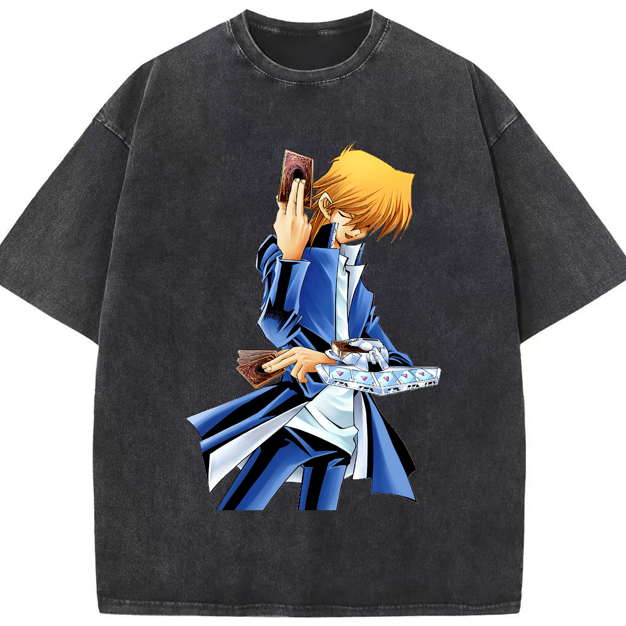 （画像用） 遊☆戯☆王 Yu-Gi-Oh! 綿100% ヴィンテージ風 半袖Tシャツ（フロントプリント）