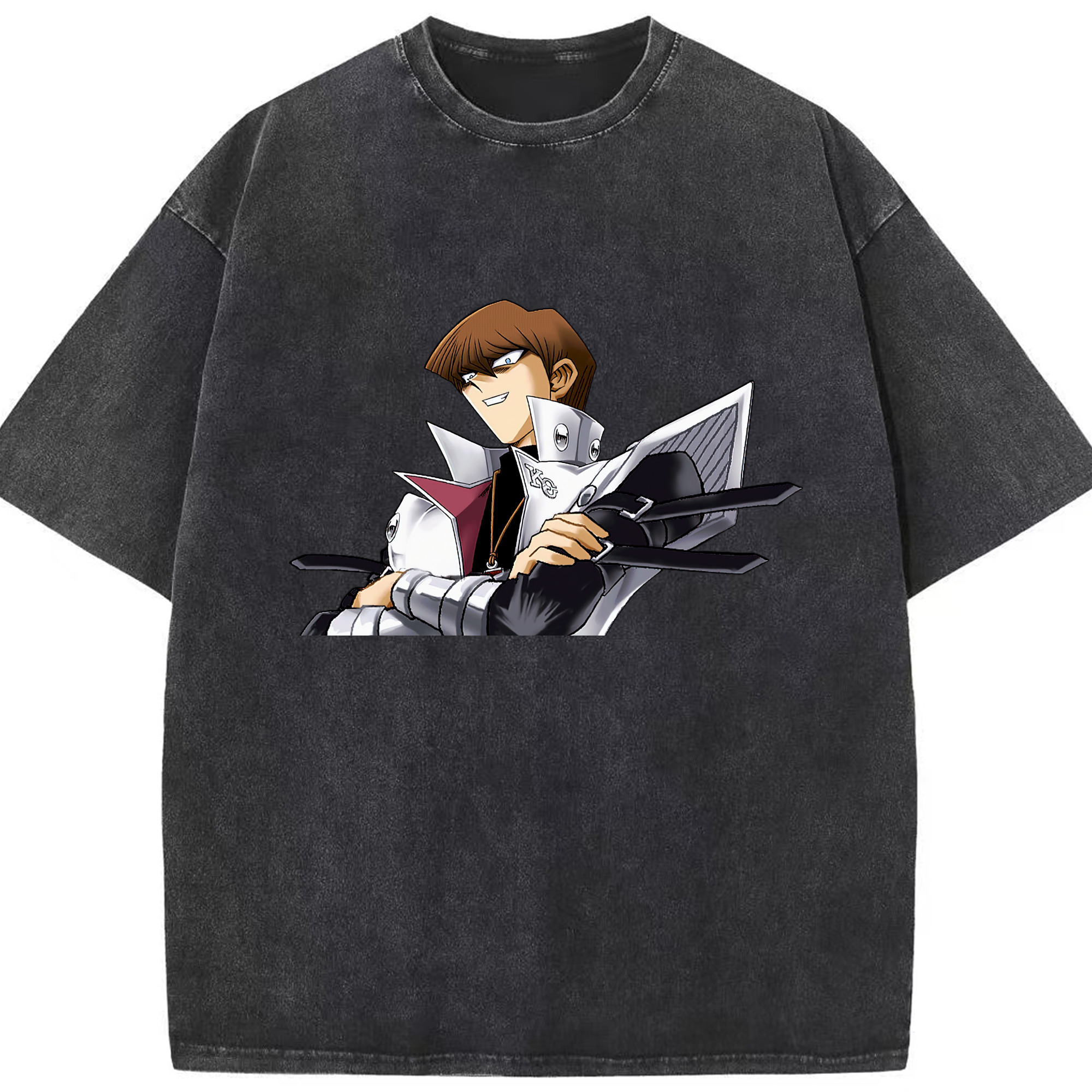 （画像用） 遊☆戯☆王 Yu-Gi-Oh! 綿100% ヴィンテージ風 半袖Tシャツ（フロントプリント）