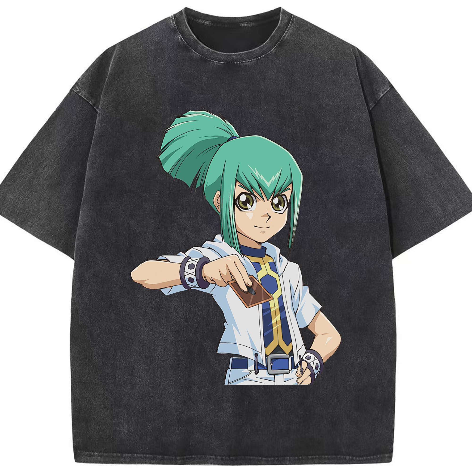 （画像用） 遊☆戯☆王 Yu-Gi-Oh! 綿100% ヴィンテージ風 半袖Tシャツ（フロントプリント）