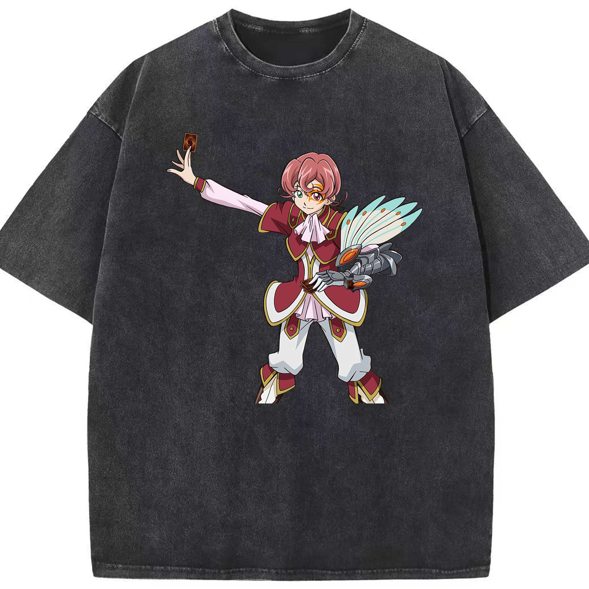 （画像用） 遊☆戯☆王 Yu-Gi-Oh! 綿100% ヴィンテージ風 半袖Tシャツ（フロントプリント）