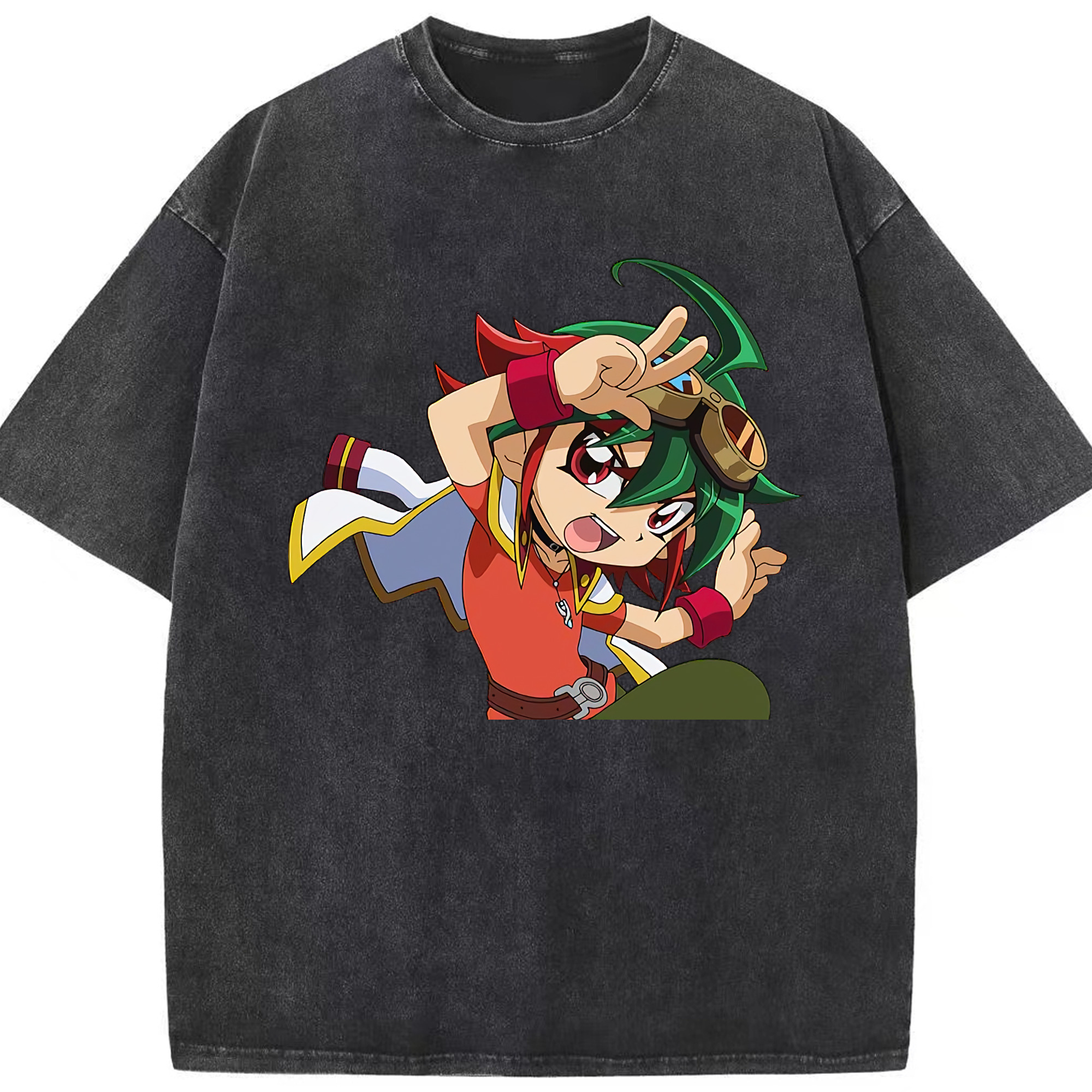 （画像用） 遊☆戯☆王 Yu-Gi-Oh! 綿100% ヴィンテージ風 半袖Tシャツ（フロントプリント）