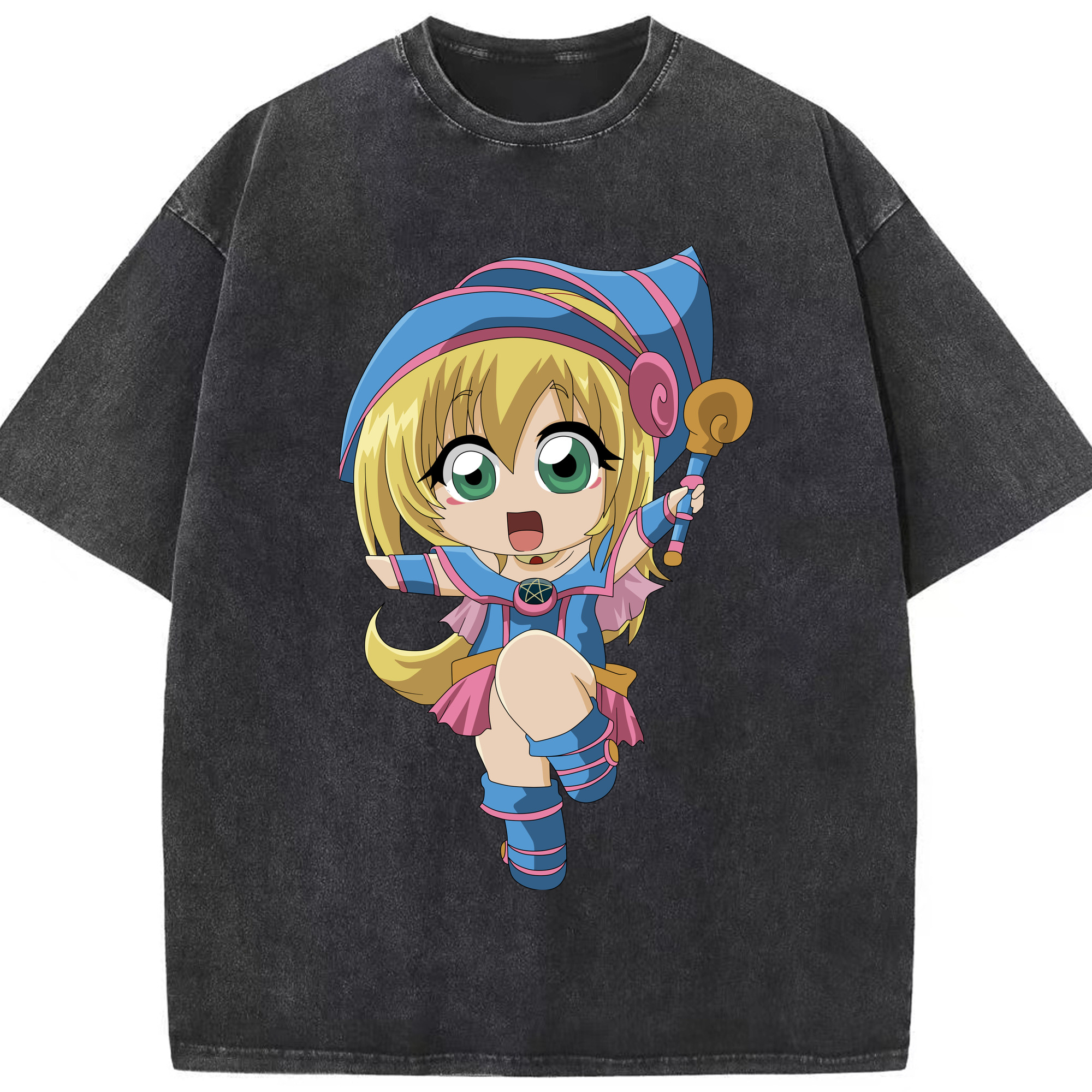 （画像用） 遊☆戯☆王 Yu-Gi-Oh! 綿100% ヴィンテージ風 半袖Tシャツ（フロントプリント）
