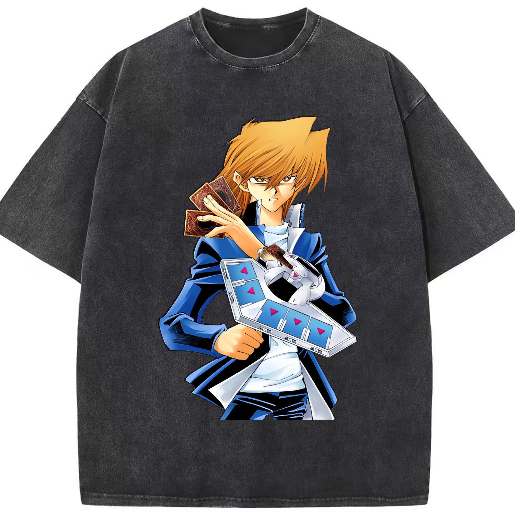 （画像用） 遊☆戯☆王 Yu-Gi-Oh! 綿100% ヴィンテージ風 半袖Tシャツ（フロントプリント）