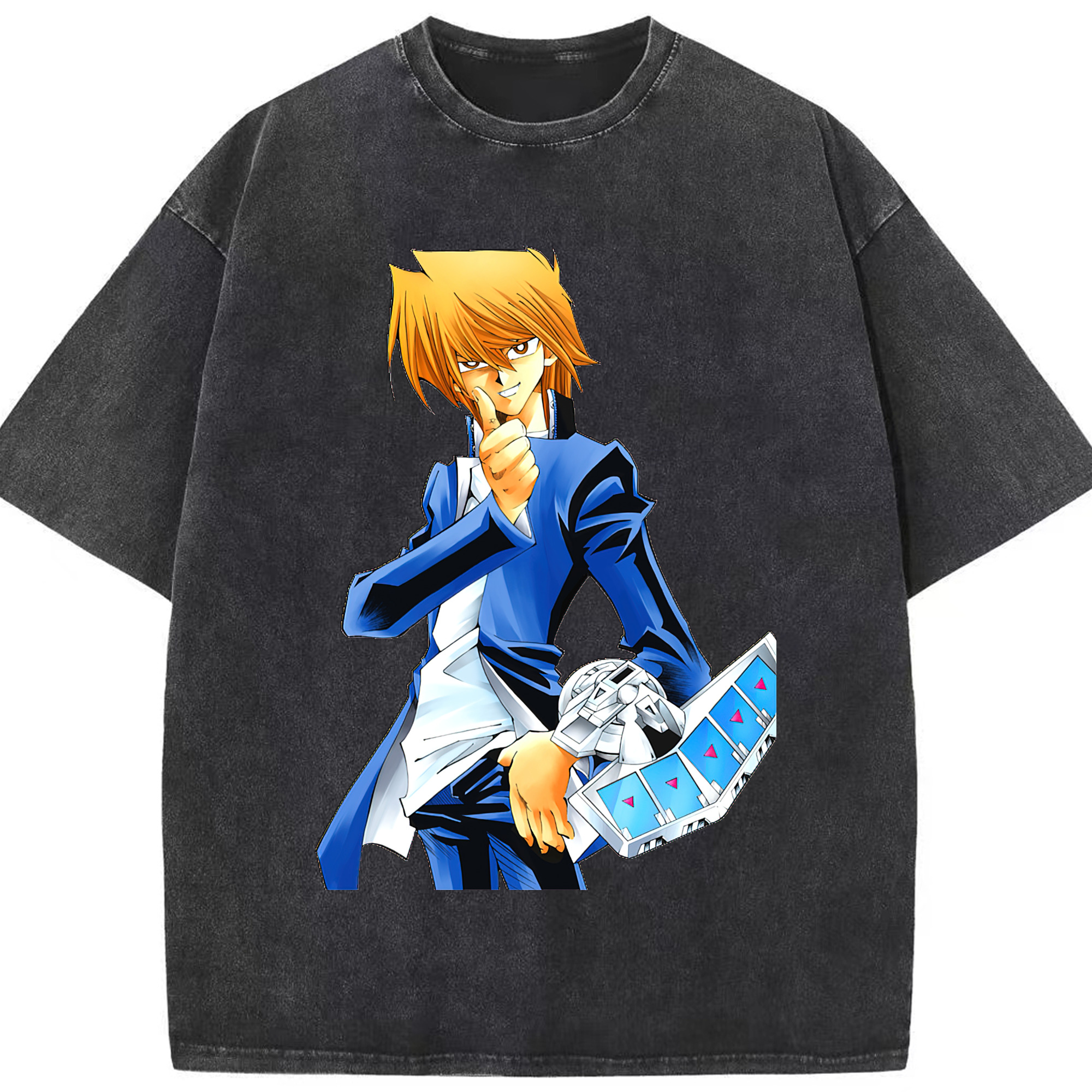 （画像用） 遊☆戯☆王 Yu-Gi-Oh! 綿100% ヴィンテージ風 半袖Tシャツ（フロントプリント）