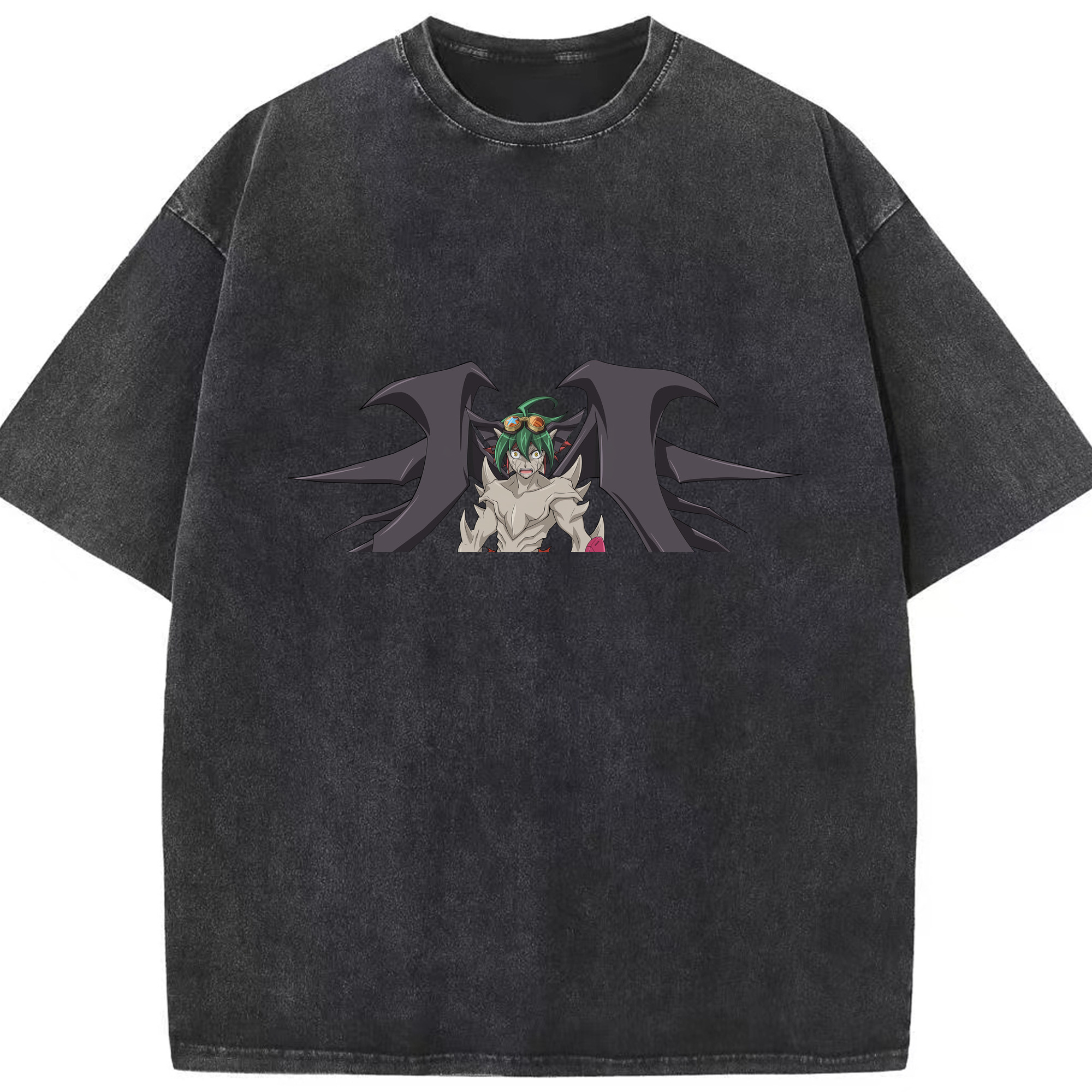 （画像用） 遊☆戯☆王 Yu-Gi-Oh! 綿100% ヴィンテージ風 半袖Tシャツ（フロントプリント）