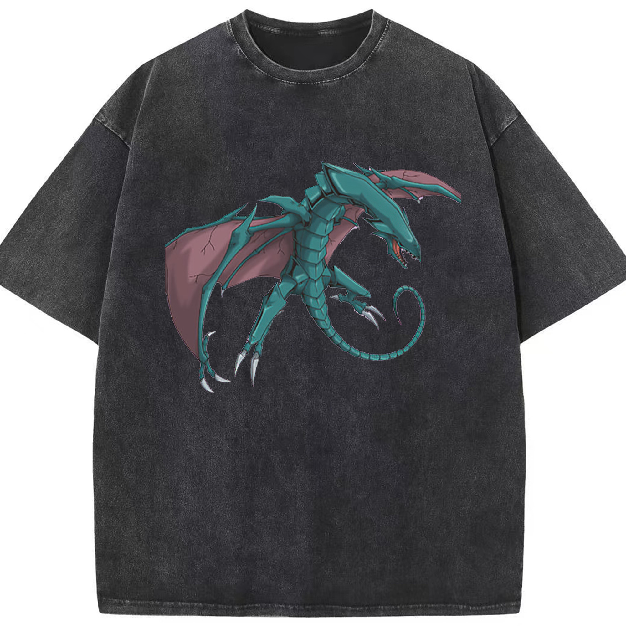 （画像用） 遊☆戯☆王 Yu-Gi-Oh! 綿100% ヴィンテージ風 半袖Tシャツ（フロントプリント）