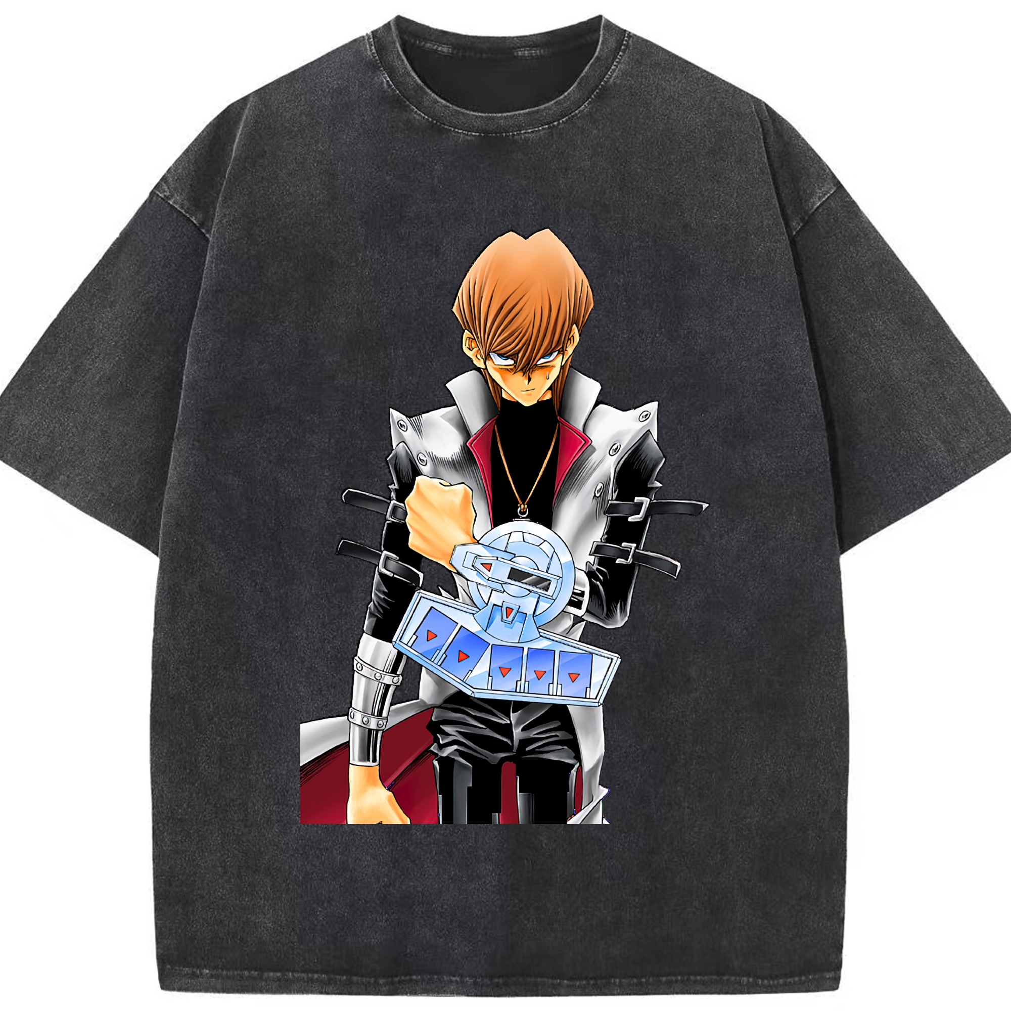 （画像用） 遊☆戯☆王 Yu-Gi-Oh! 綿100% ヴィンテージ風 半袖Tシャツ（フロントプリント）