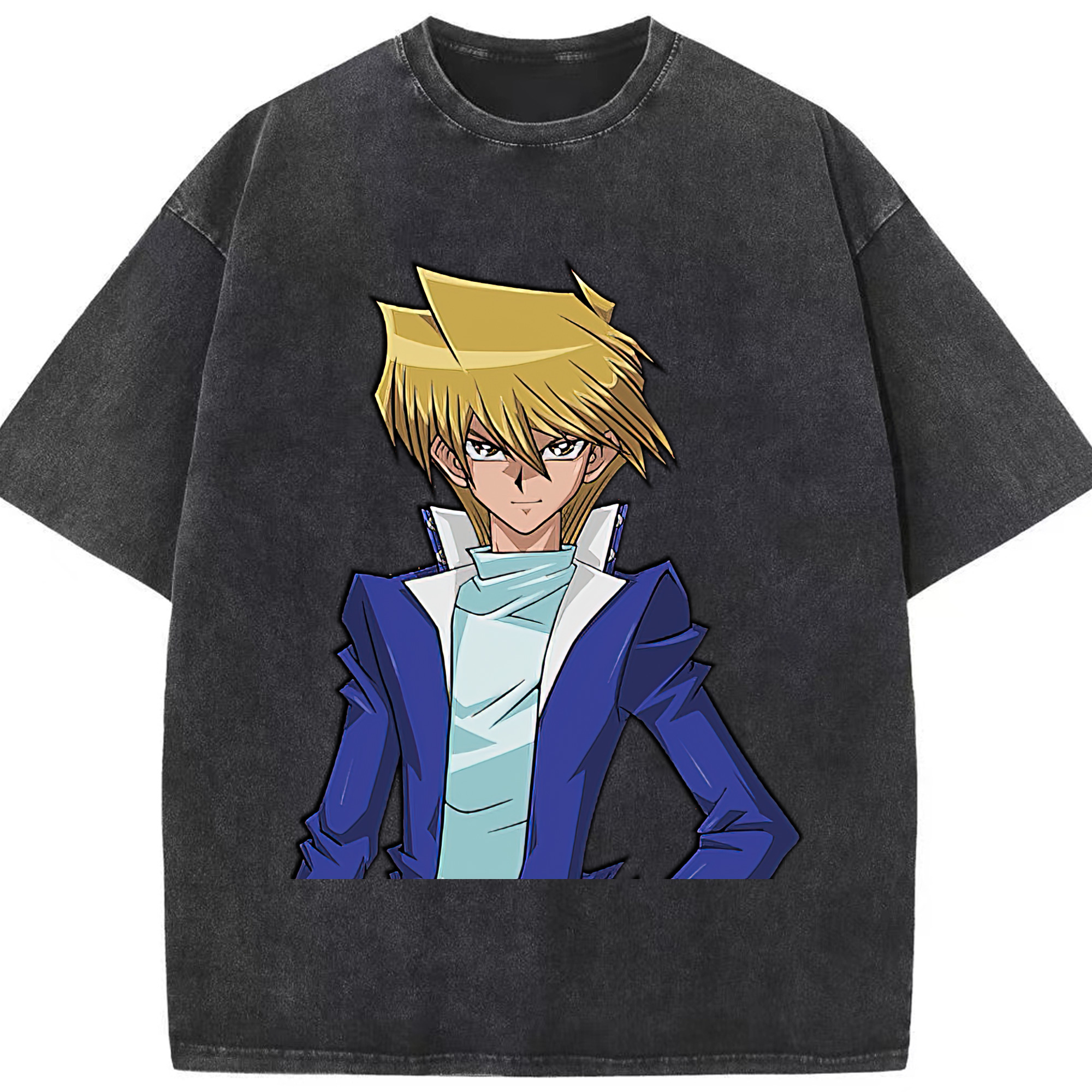 （画像用） 遊☆戯☆王 Yu-Gi-Oh! 綿100% ヴィンテージ風 半袖Tシャツ（フロントプリント）