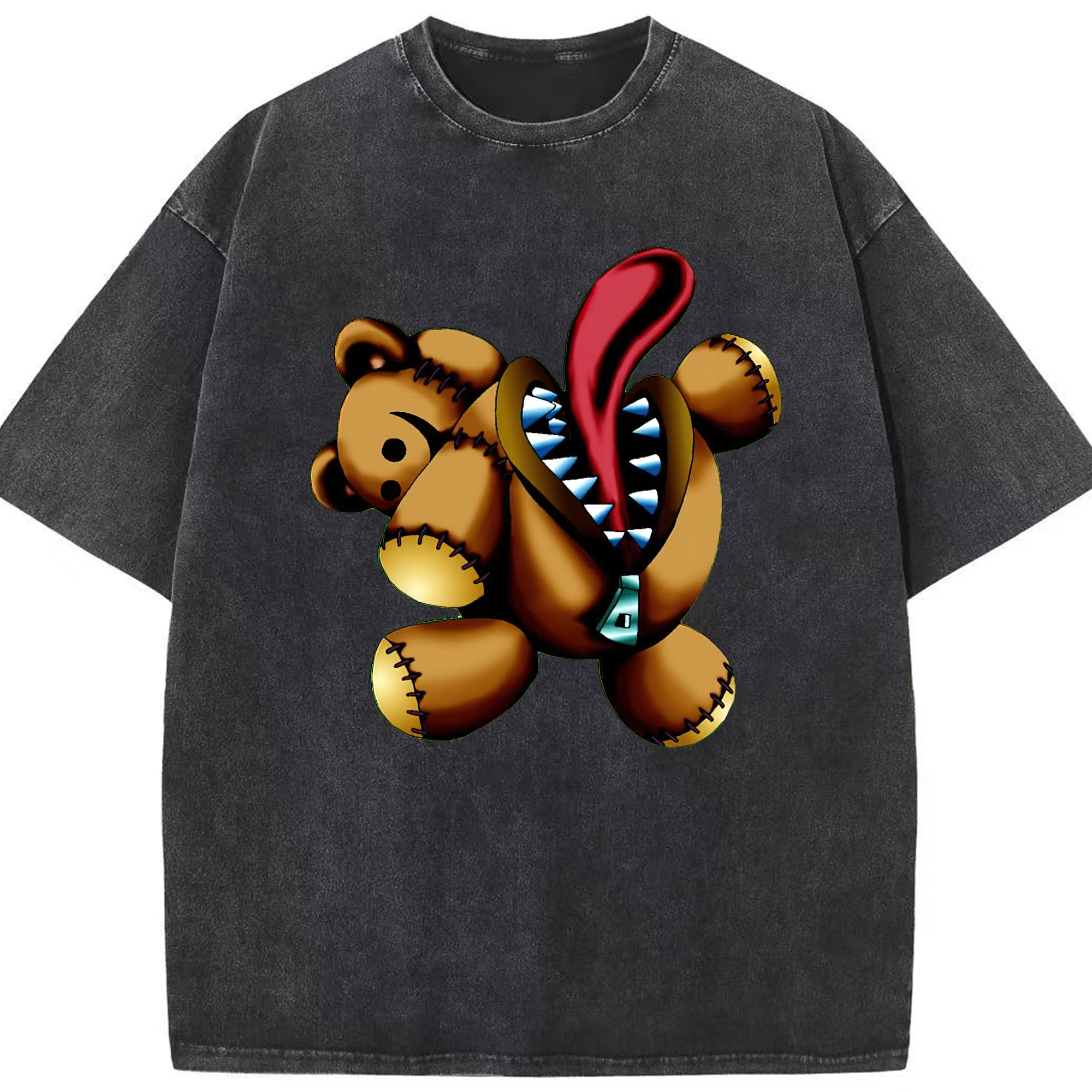 （画像用） 遊☆戯☆王 Yu-Gi-Oh! 綿100% ヴィンテージ風 半袖Tシャツ（フロントプリント）