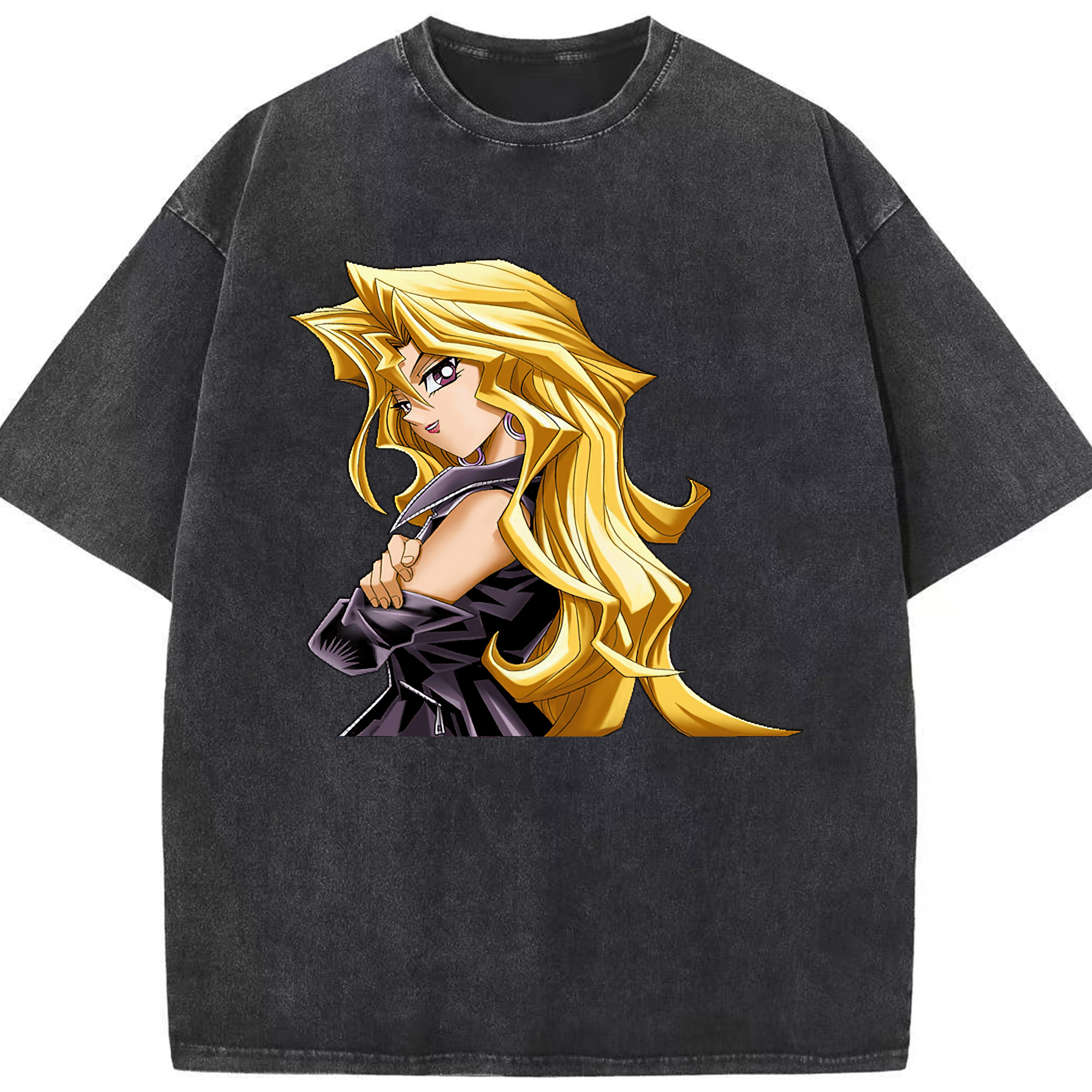 （画像用） 遊☆戯☆王 Yu-Gi-Oh! 綿100% ヴィンテージ風 半袖Tシャツ（フロントプリント）