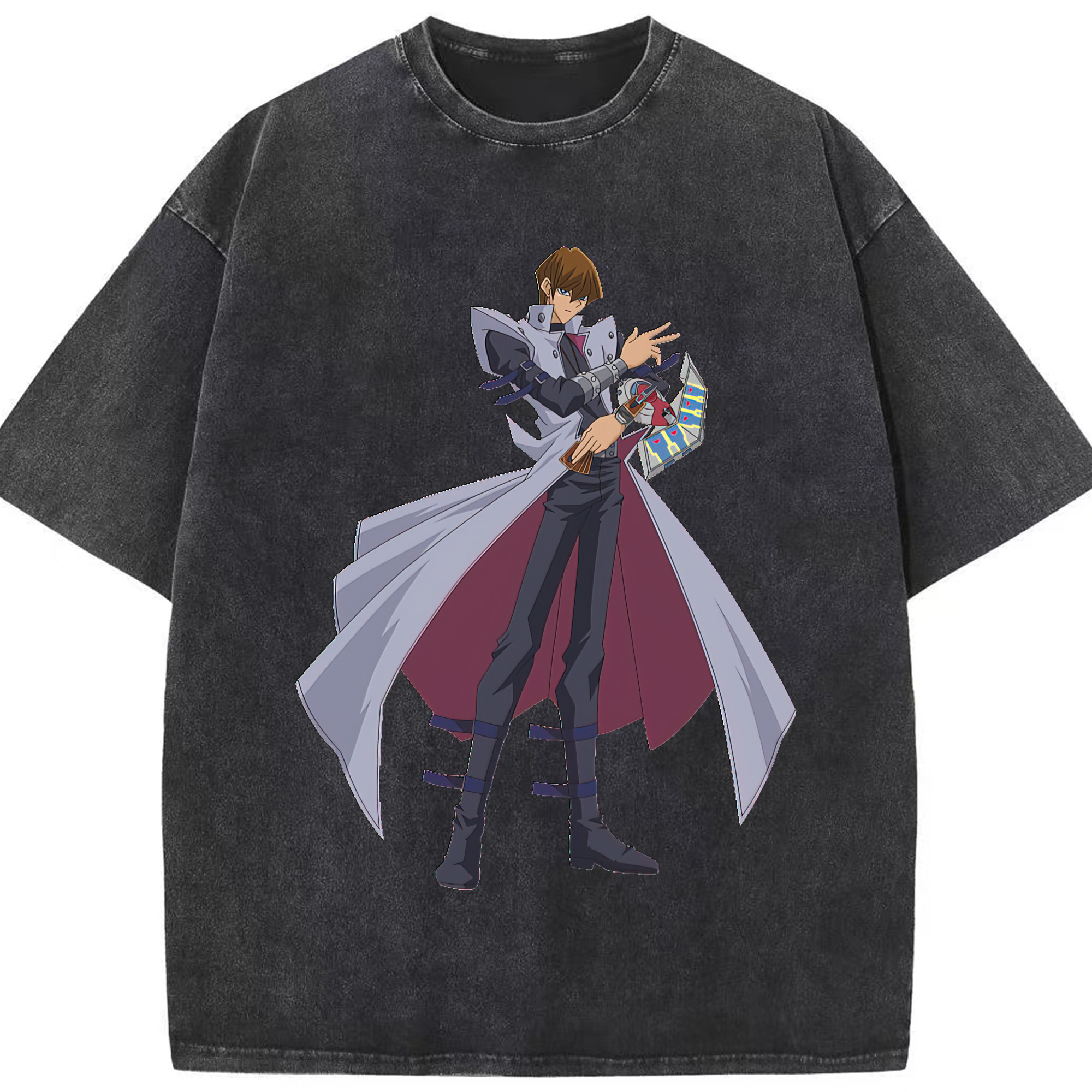 （画像用） 遊☆戯☆王 Yu-Gi-Oh! 綿100% ヴィンテージ風 半袖Tシャツ（フロントプリント）