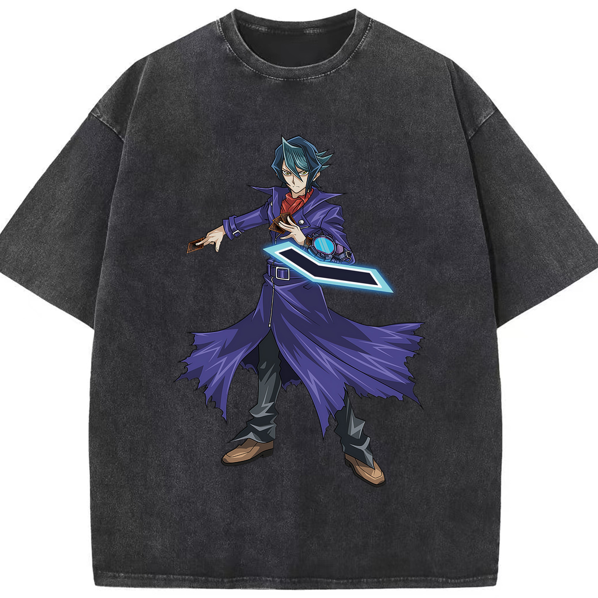 （画像用） 遊☆戯☆王 Yu-Gi-Oh! 綿100% ヴィンテージ風 半袖Tシャツ（フロントプリント）