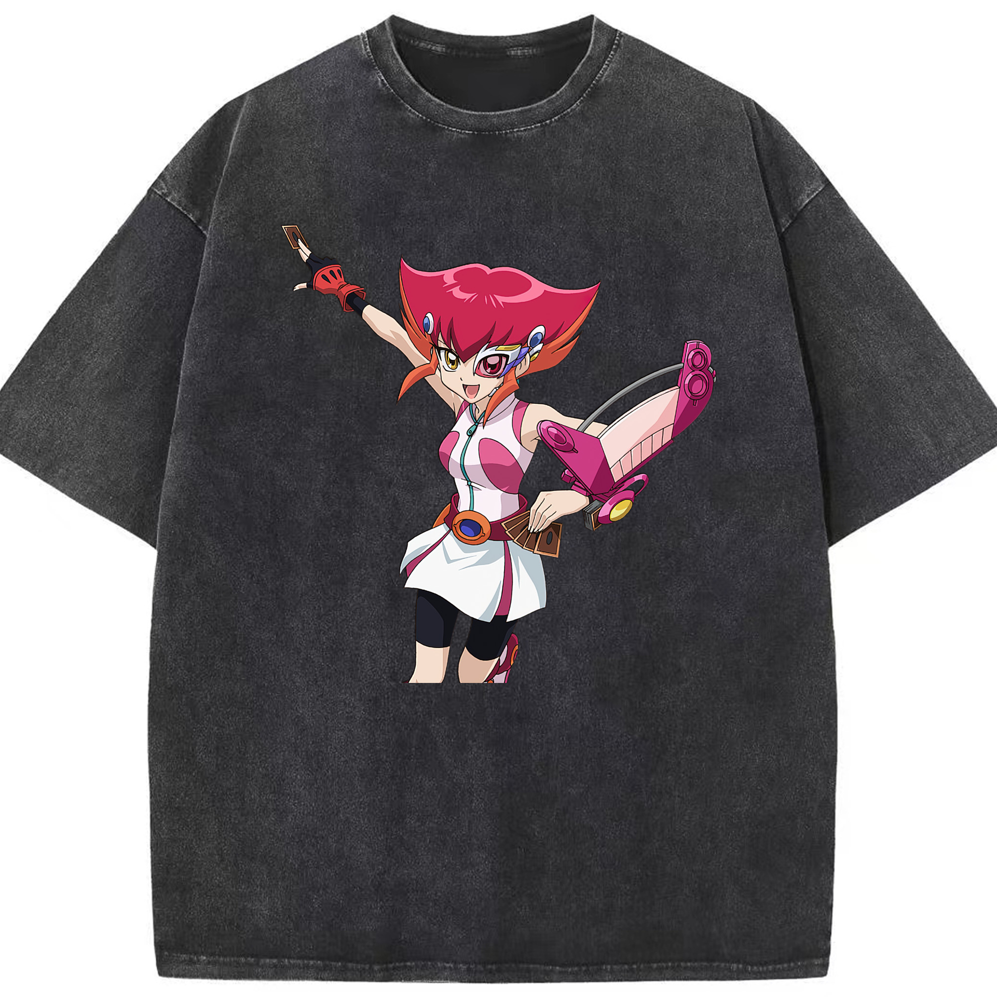 （画像用） 遊☆戯☆王 Yu-Gi-Oh! 綿100% ヴィンテージ風 半袖Tシャツ（フロントプリント）