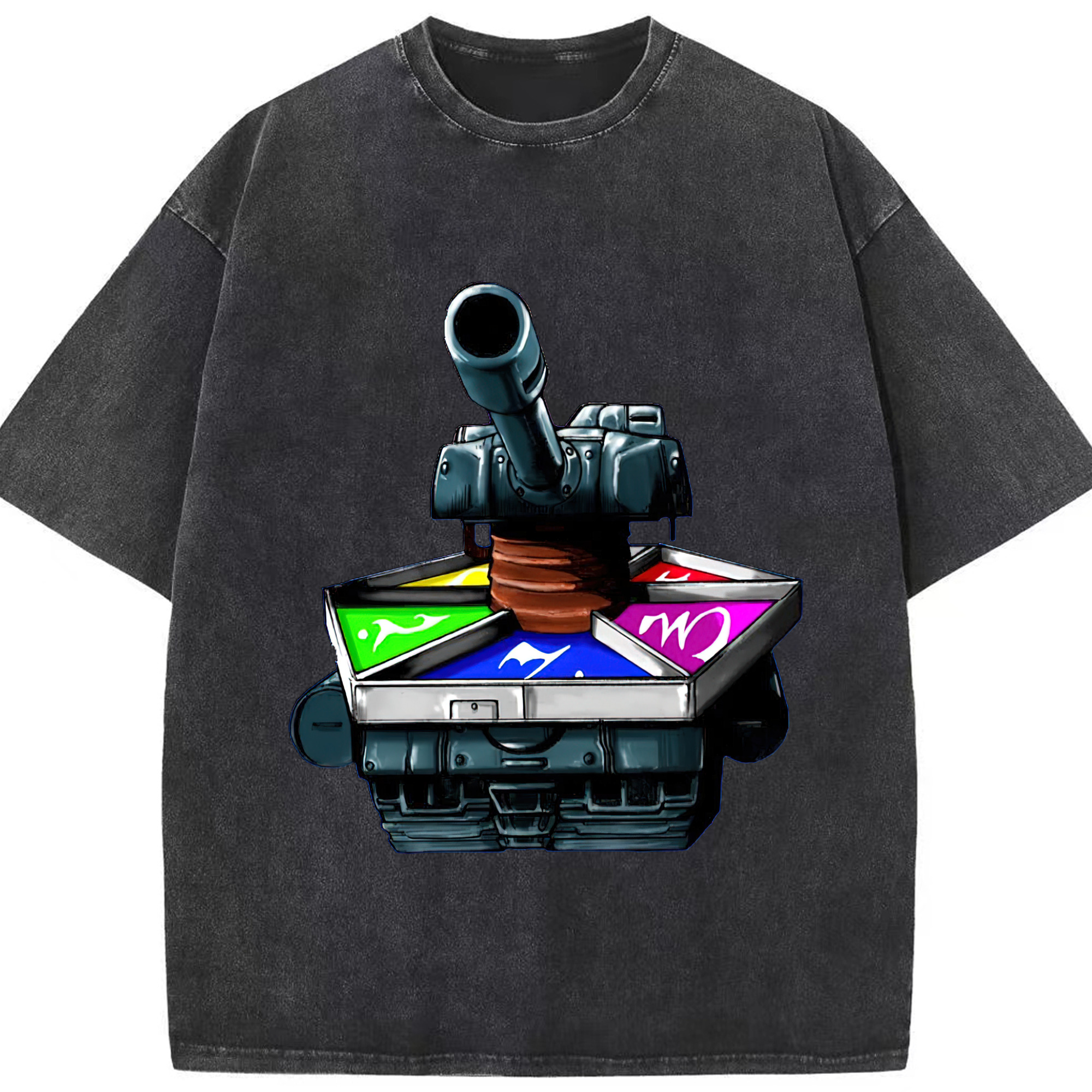 （画像用） 遊☆戯☆王 Yu-Gi-Oh! 綿100% ヴィンテージ風 半袖Tシャツ（フロントプリント）