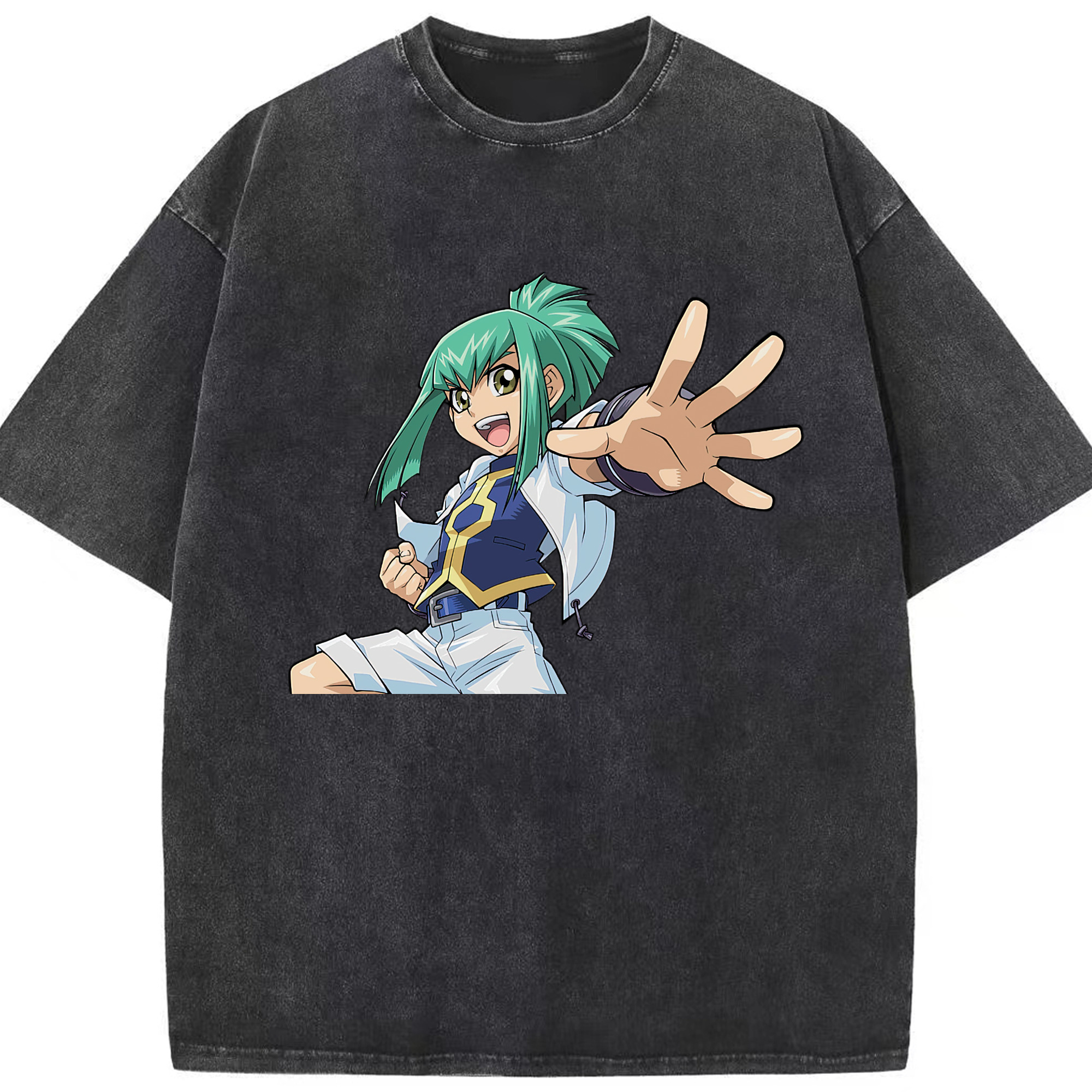 （画像用） 遊☆戯☆王 Yu-Gi-Oh! 綿100% ヴィンテージ風 半袖Tシャツ（フロントプリント）