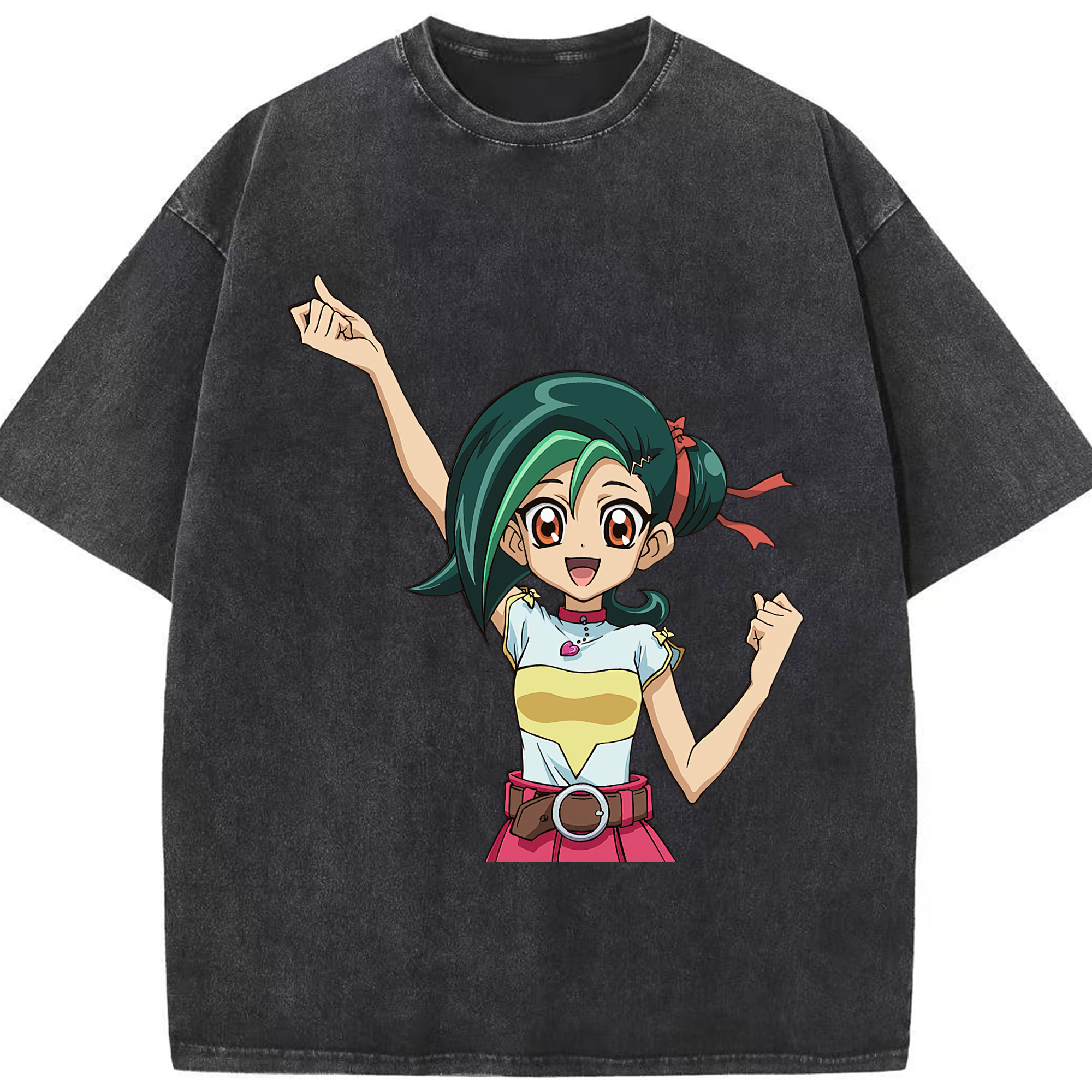 （画像用） 遊☆戯☆王 Yu-Gi-Oh! 綿100% ヴィンテージ風 半袖Tシャツ（フロントプリント）