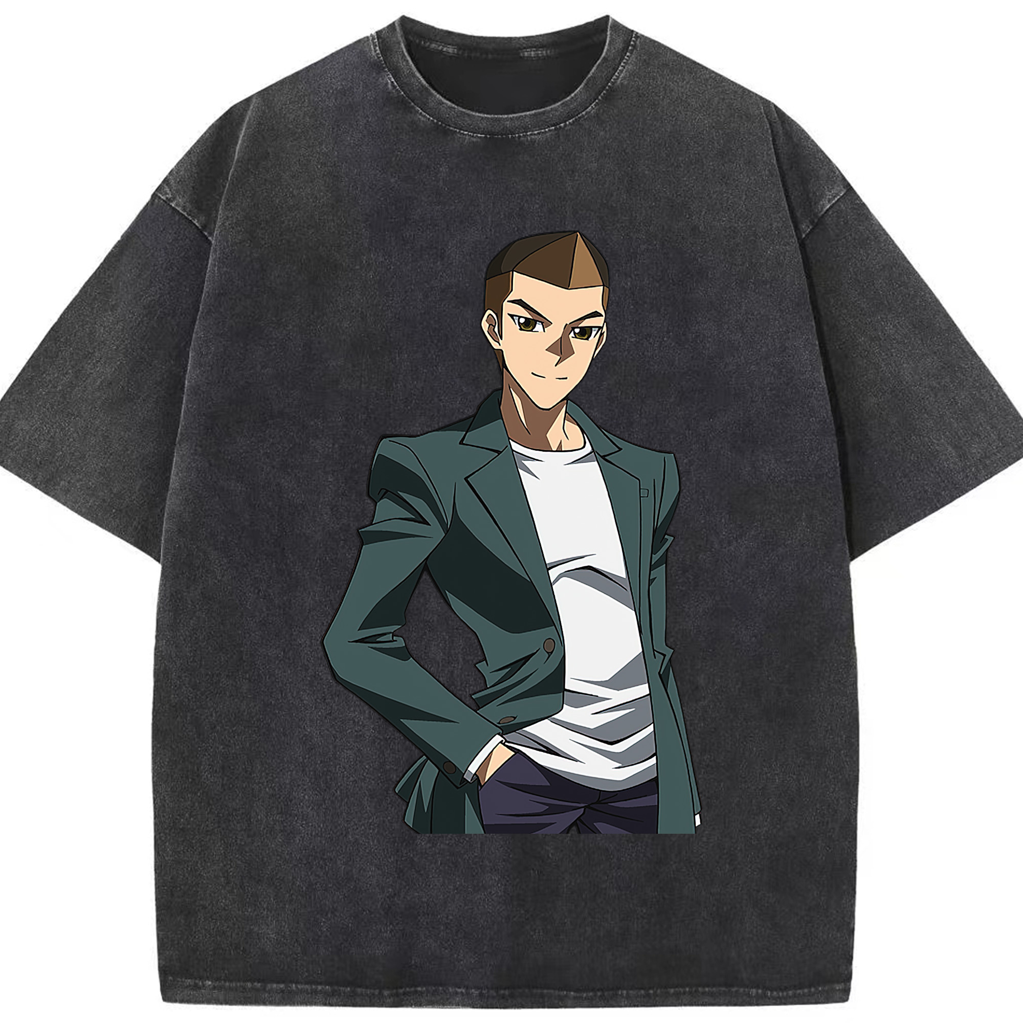 （画像用） 遊☆戯☆王 Yu-Gi-Oh! 綿100% ヴィンテージ風 半袖Tシャツ（フロントプリント）