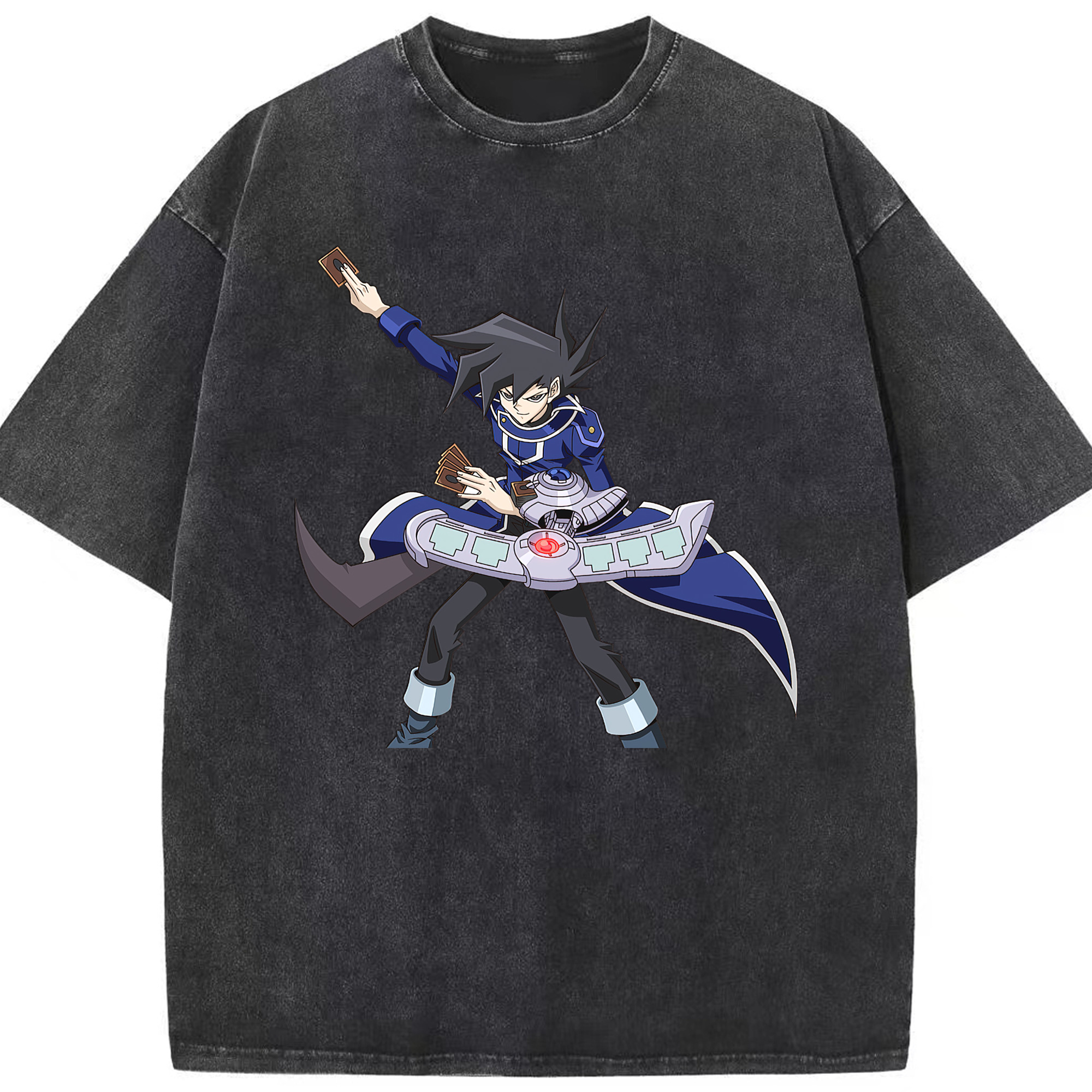 （画像用） 遊☆戯☆王 Yu-Gi-Oh! 綿100% ヴィンテージ風 半袖Tシャツ（フロントプリント）