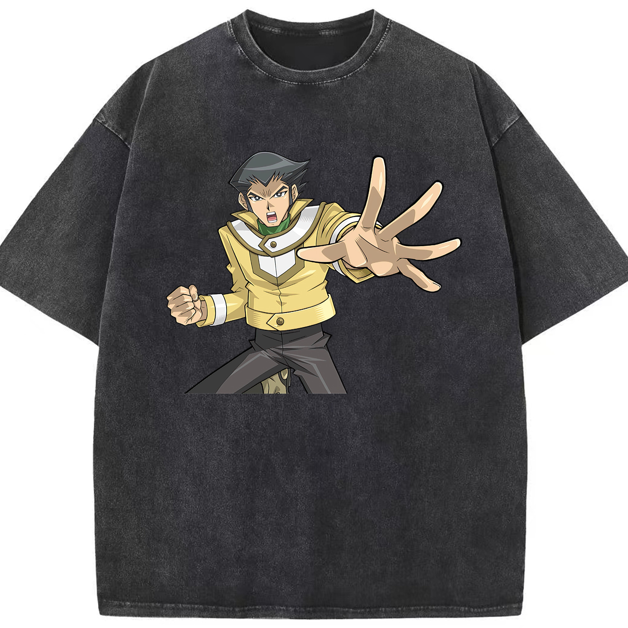 （画像用） 遊☆戯☆王 Yu-Gi-Oh! 綿100% ヴィンテージ風 半袖Tシャツ（フロントプリント）