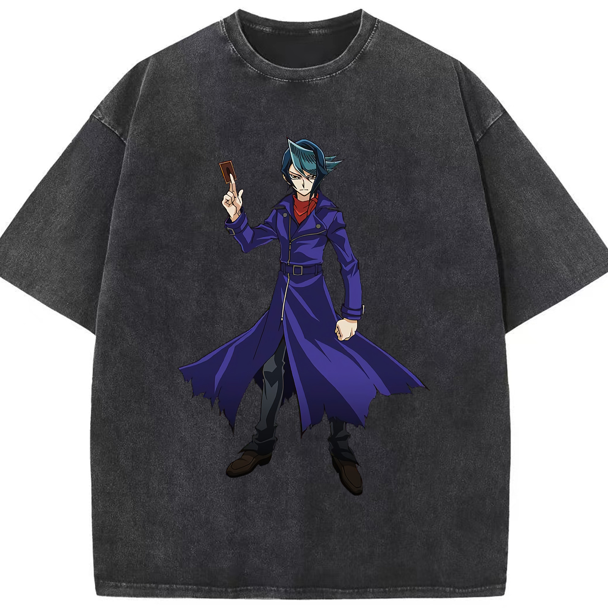 （画像用） 遊☆戯☆王 Yu-Gi-Oh! 綿100% ヴィンテージ風 半袖Tシャツ（フロントプリント）