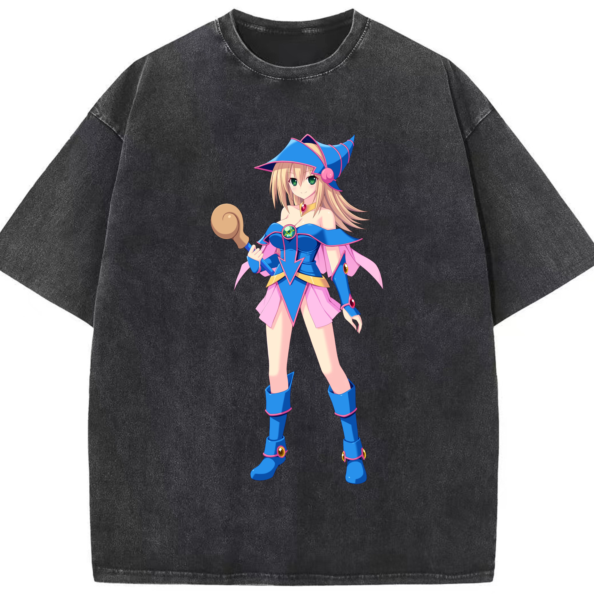 （画像用） 遊☆戯☆王 Yu-Gi-Oh! 綿100% ヴィンテージ風 半袖Tシャツ（フロントプリント）