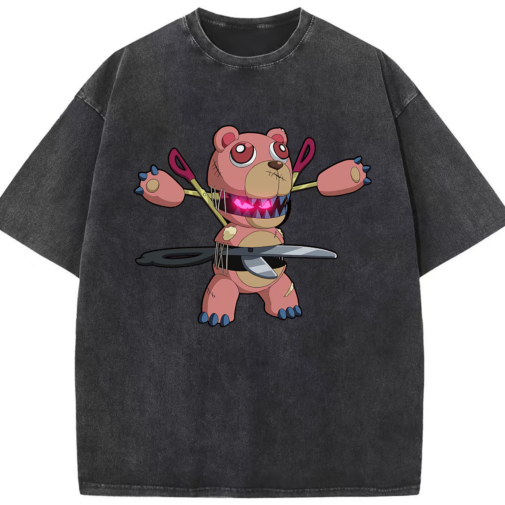 （画像用） 遊☆戯☆王 Yu-Gi-Oh! 綿100% ヴィンテージ風 半袖Tシャツ（フロントプリント）