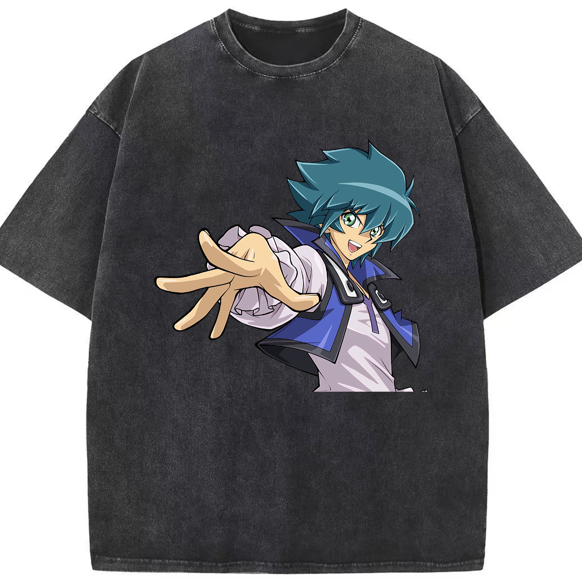 （画像用） 遊☆戯☆王 Yu-Gi-Oh! 綿100% ヴィンテージ風 半袖Tシャツ（フロントプリント）