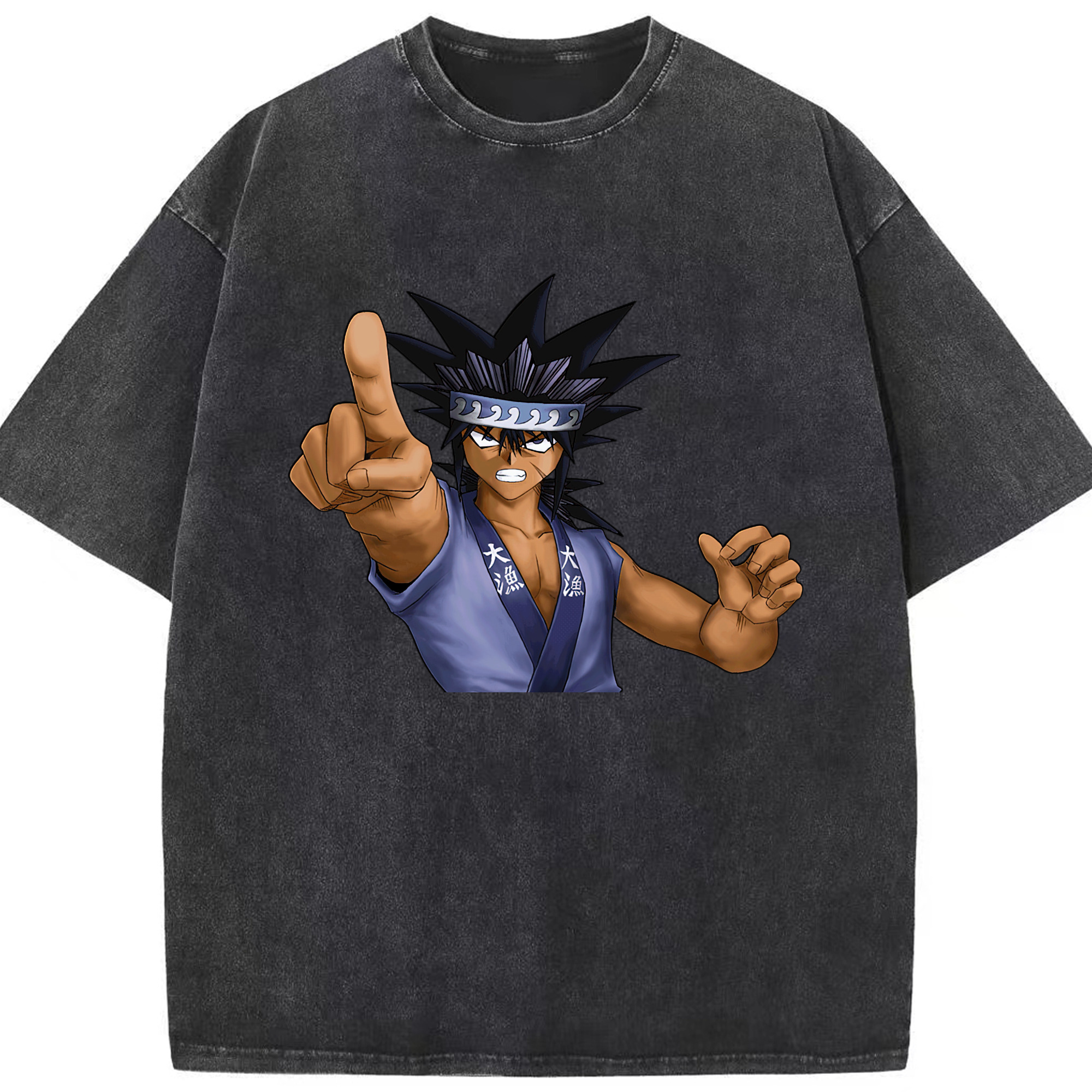 （画像用） 遊☆戯☆王 Yu-Gi-Oh! 綿100% ヴィンテージ風 半袖Tシャツ（フロントプリント）