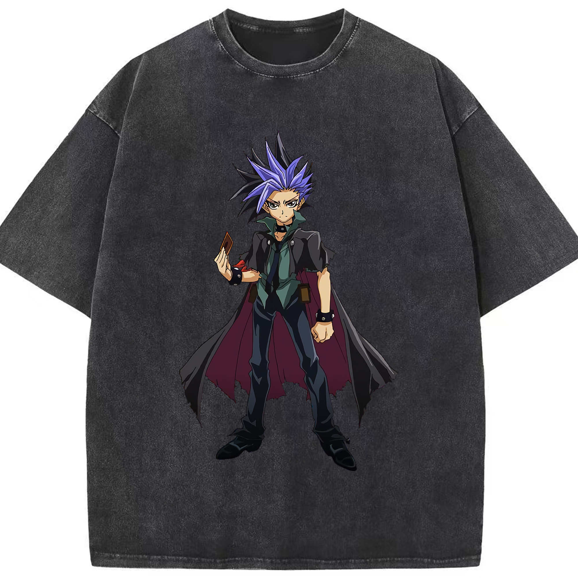 （画像用） 遊☆戯☆王 Yu-Gi-Oh! 綿100% ヴィンテージ風 半袖Tシャツ（フロントプリント）