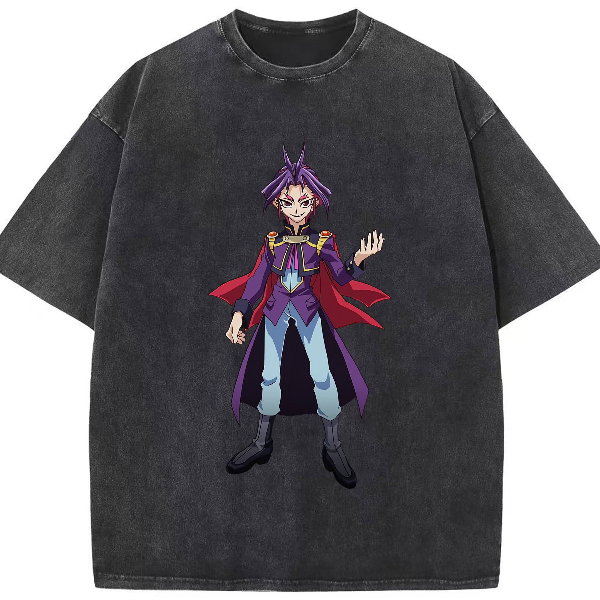 （画像用） 遊☆戯☆王 Yu-Gi-Oh! 綿100% ヴィンテージ風 半袖Tシャツ（フロントプリント）