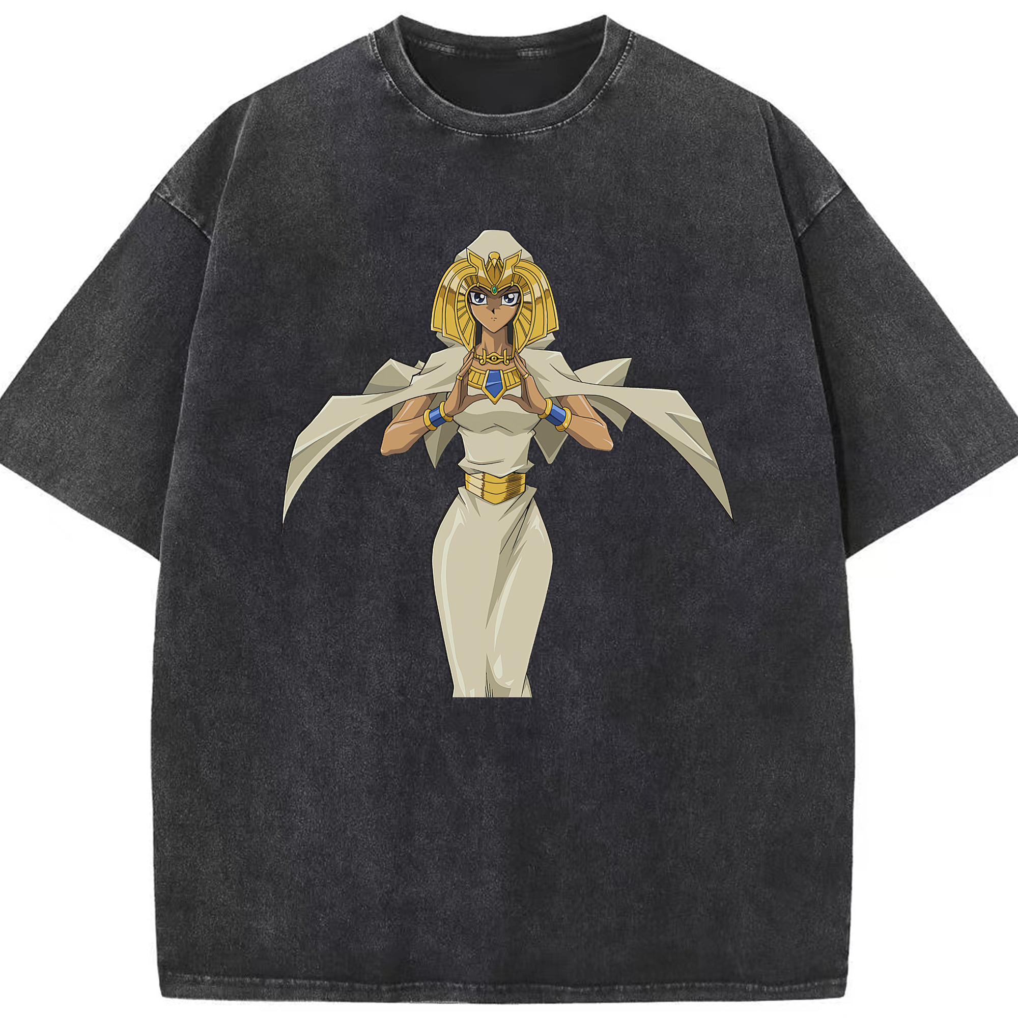 （画像用） 遊☆戯☆王 Yu-Gi-Oh! 綿100% ヴィンテージ風 半袖Tシャツ（フロントプリント）