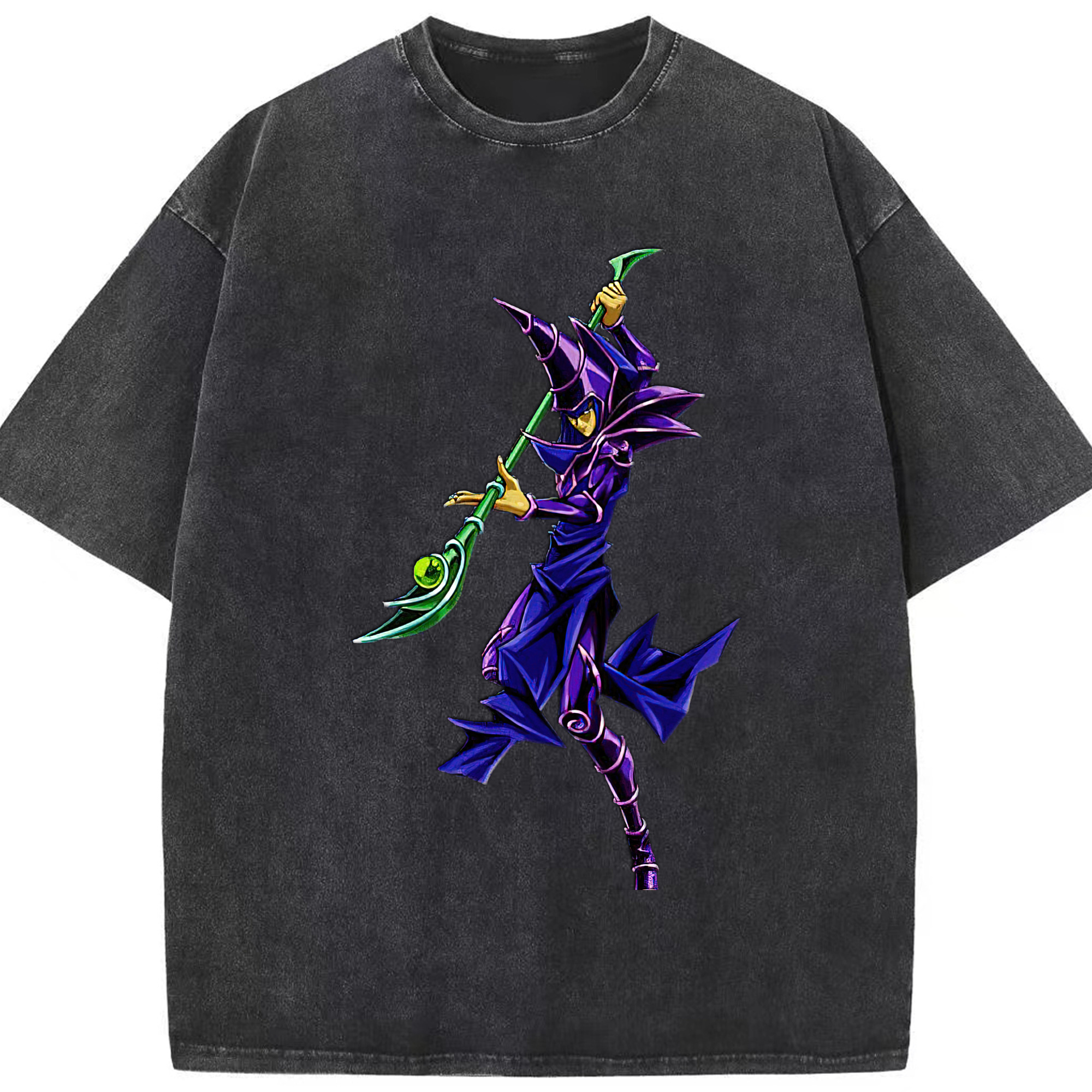 （画像用） 遊☆戯☆王 Yu-Gi-Oh! 綿100% ヴィンテージ風 半袖Tシャツ（フロントプリント）