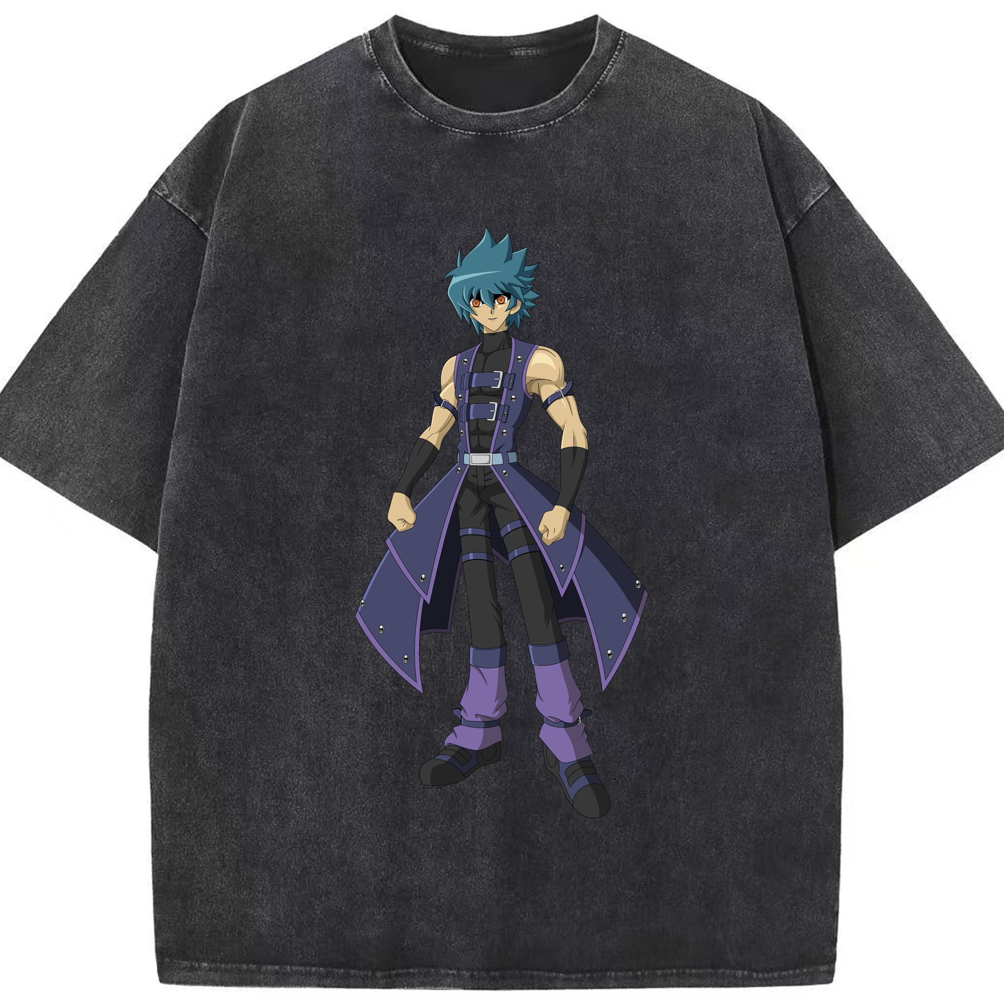 （画像用） 遊☆戯☆王 Yu-Gi-Oh! 綿100% ヴィンテージ風 半袖Tシャツ（フロントプリント）