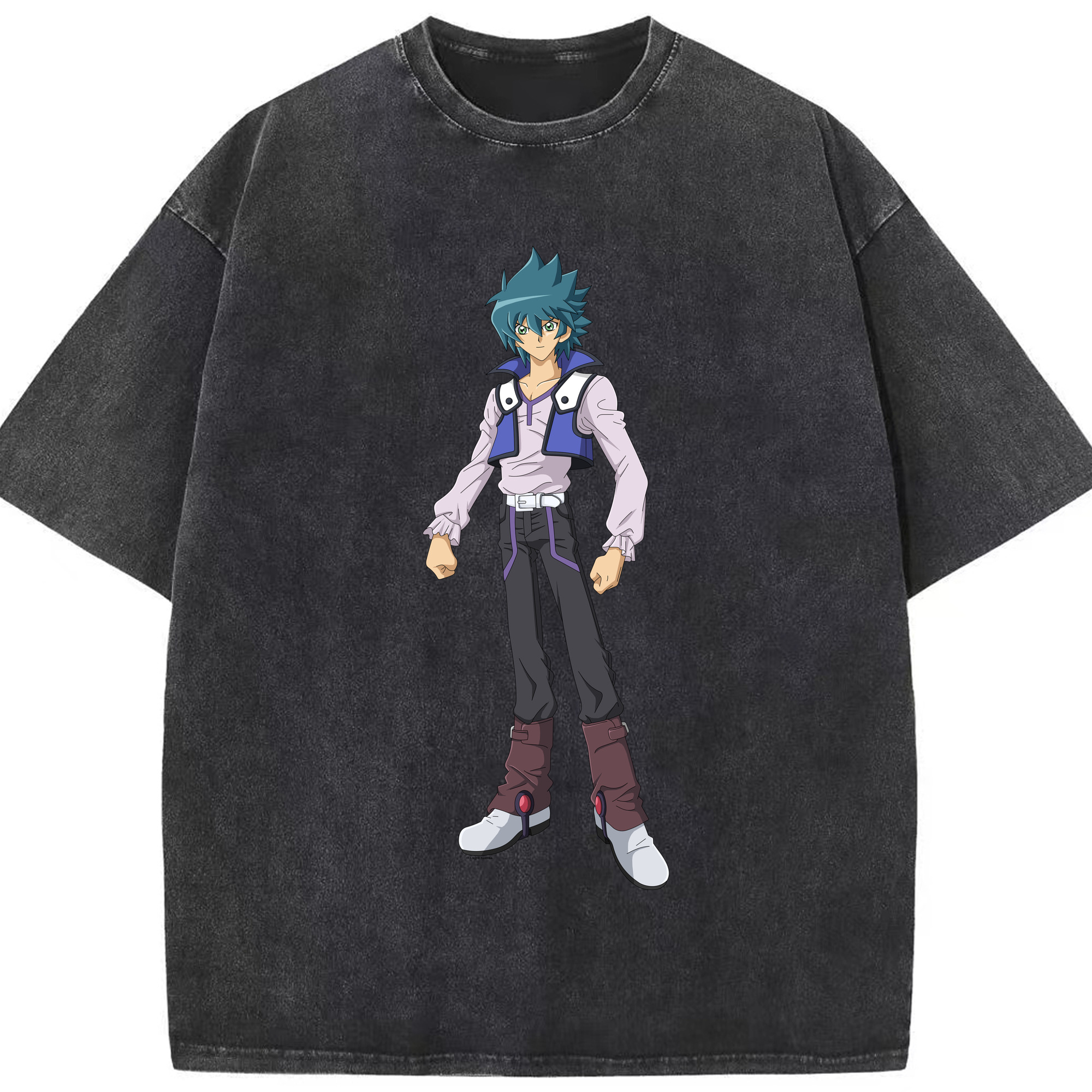 （画像用） 遊☆戯☆王 Yu-Gi-Oh! 綿100% ヴィンテージ風 半袖Tシャツ（フロントプリント）