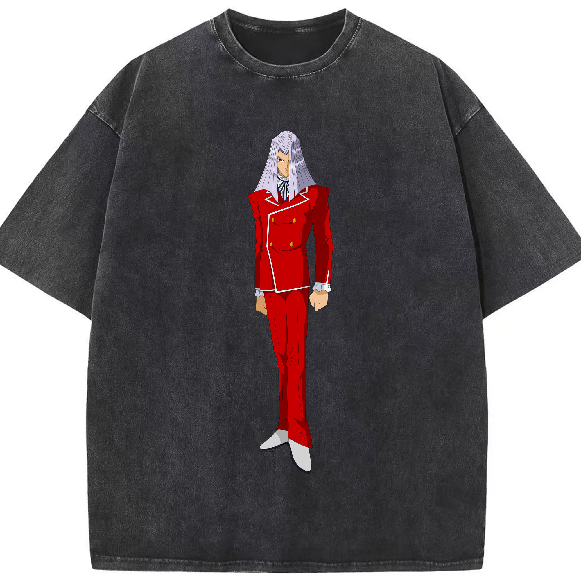 （画像用） 遊☆戯☆王 Yu-Gi-Oh! 綿100% ヴィンテージ風 半袖Tシャツ（フロントプリント）