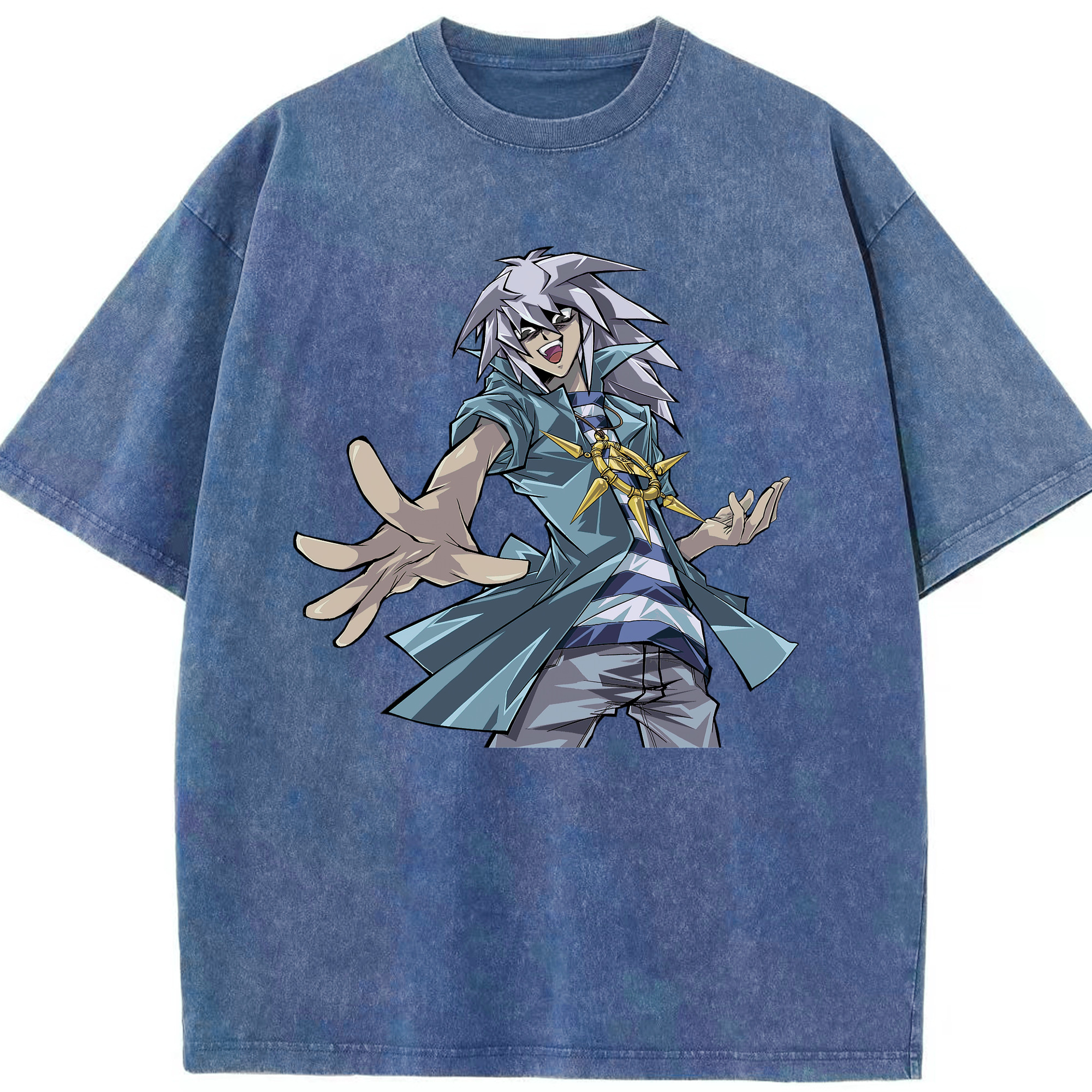 （画像用） 遊☆戯☆王 Yu-Gi-Oh! 綿100% ヴィンテージ風 半袖Tシャツ（フロントプリント）