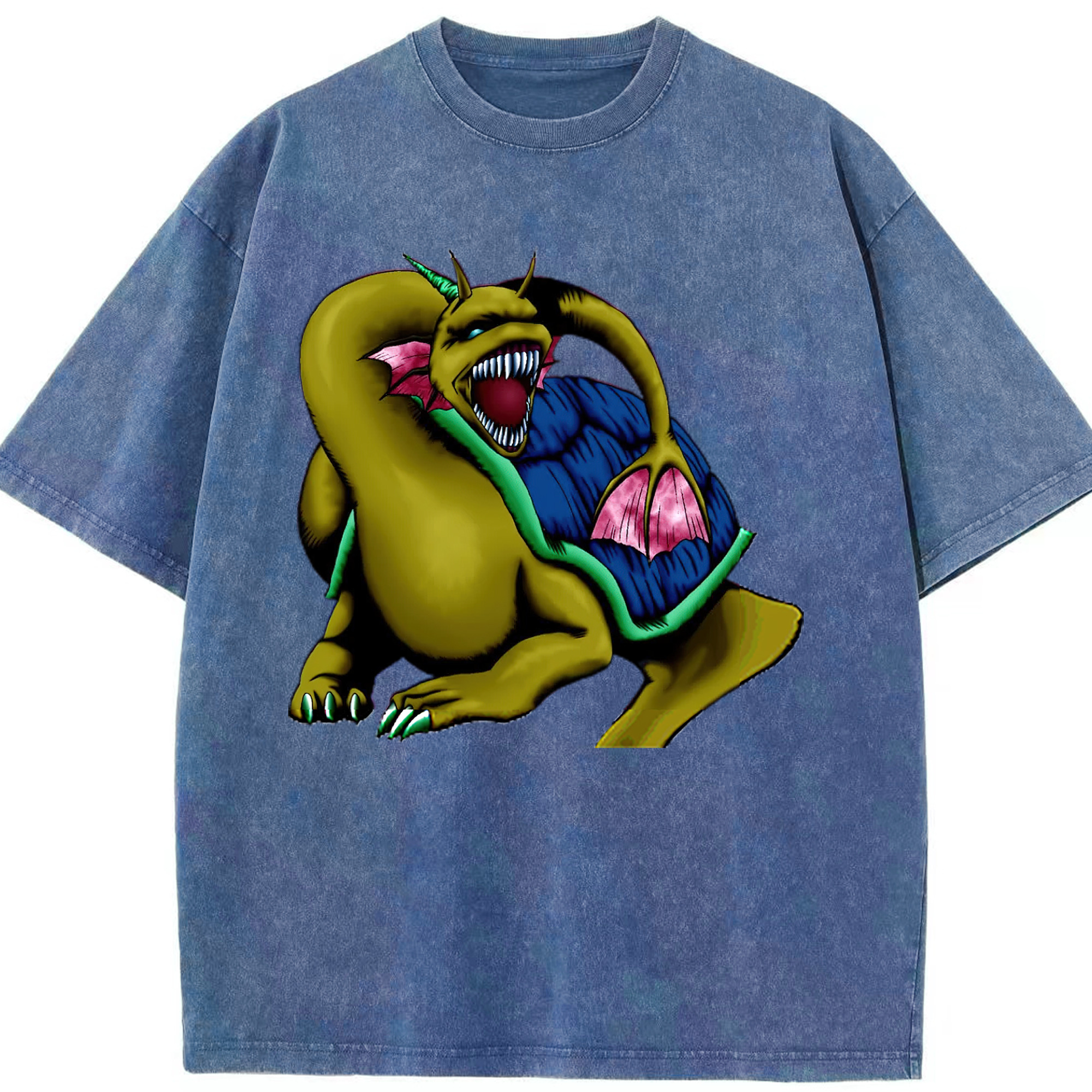 （画像用） 遊☆戯☆王 Yu-Gi-Oh! 綿100% ヴィンテージ風 半袖Tシャツ（フロントプリント）