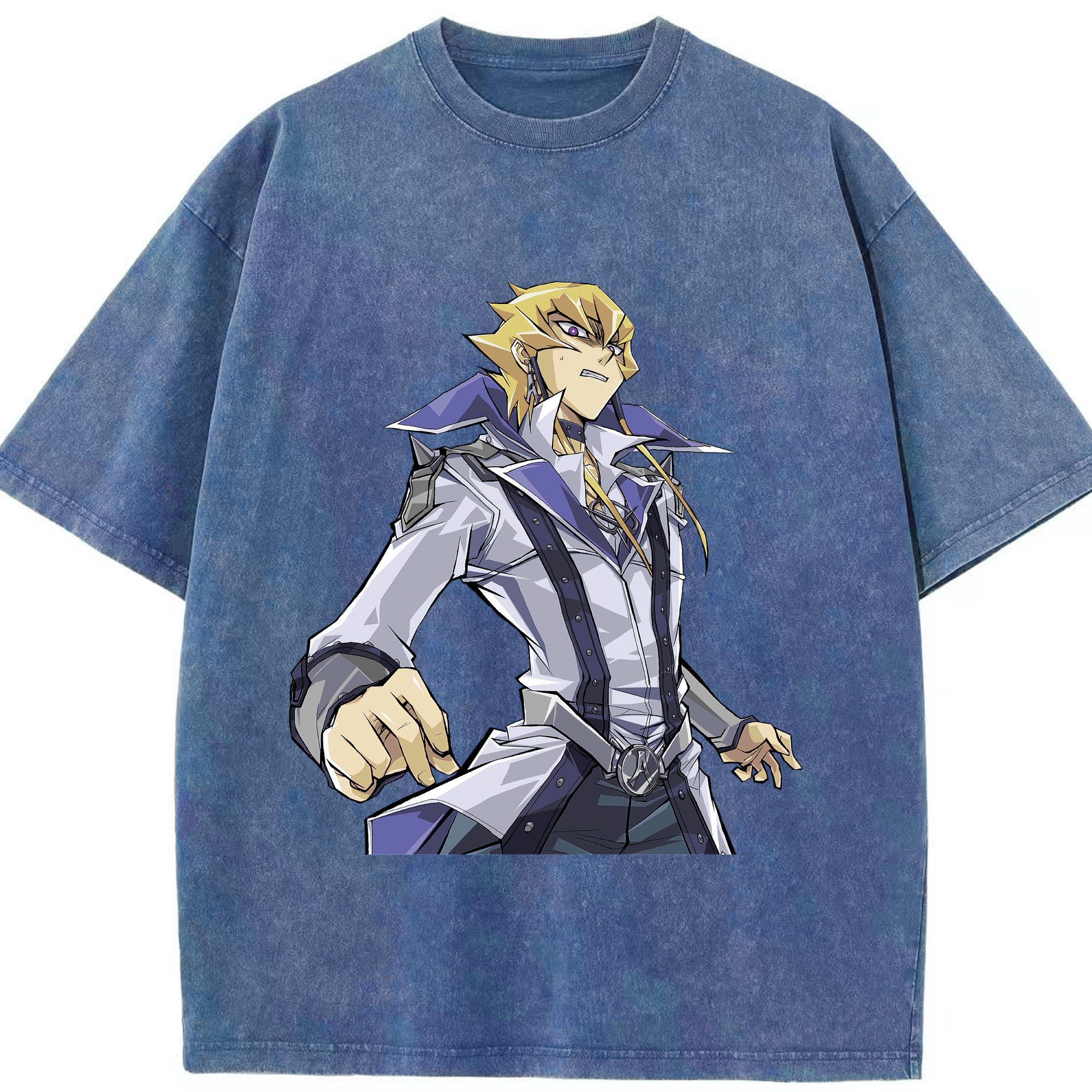 （画像用） 遊☆戯☆王 Yu-Gi-Oh! 綿100% ヴィンテージ風 半袖Tシャツ（フロントプリント）
