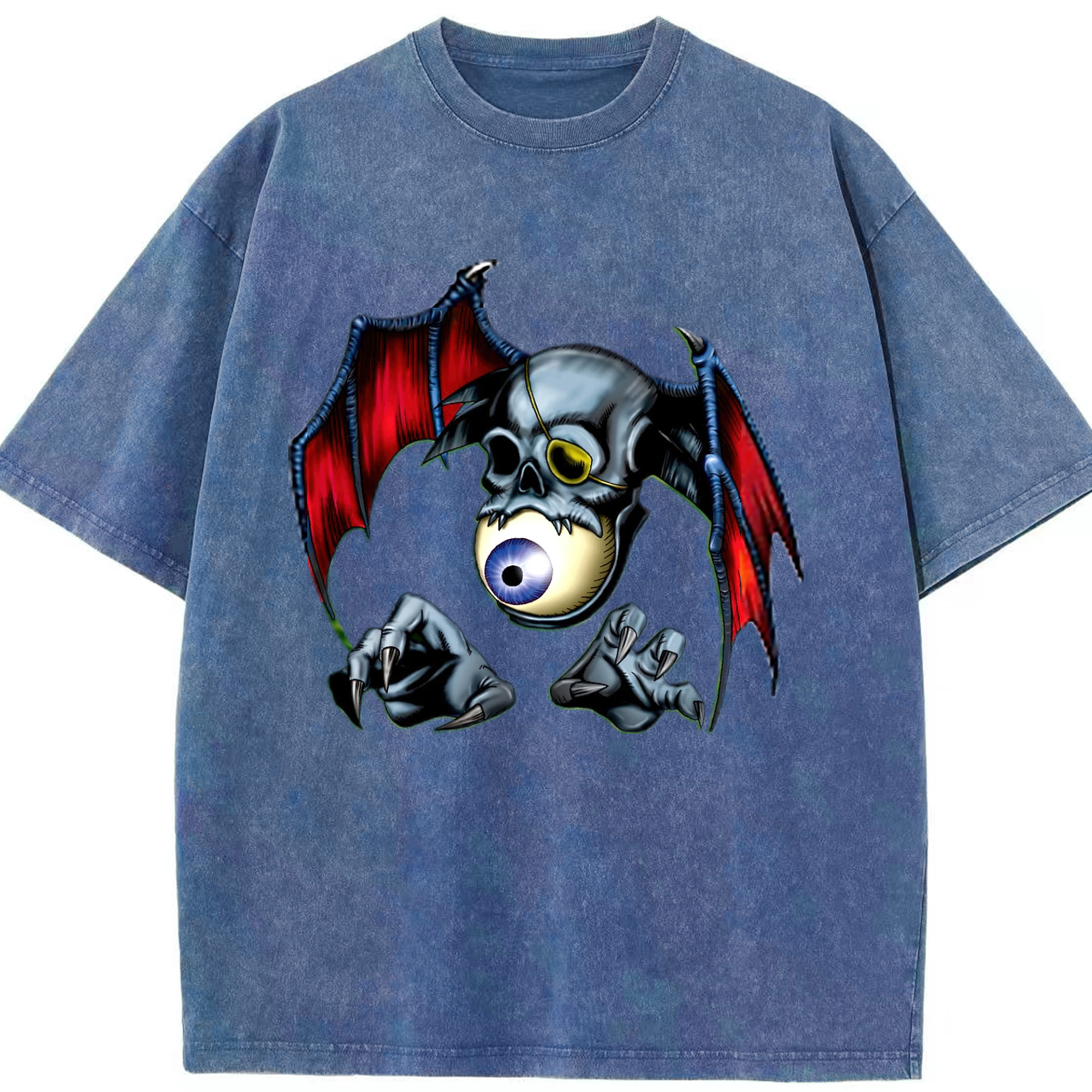 （画像用） 遊☆戯☆王 Yu-Gi-Oh! 綿100% ヴィンテージ風 半袖Tシャツ（フロントプリント）