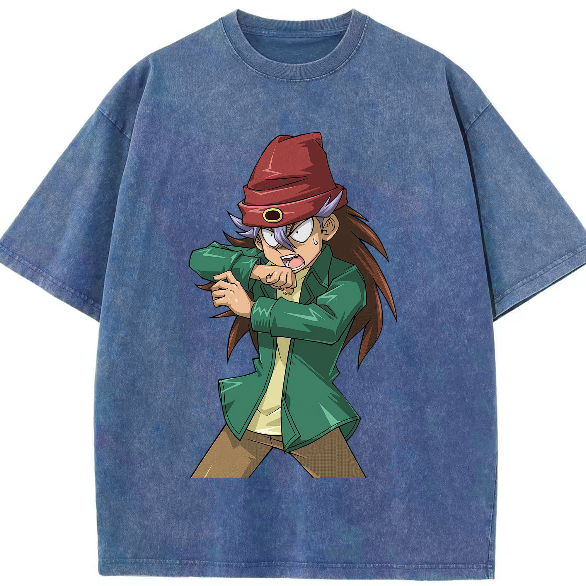 （画像用） 遊☆戯☆王 Yu-Gi-Oh! 綿100% ヴィンテージ風 半袖Tシャツ（フロントプリント）