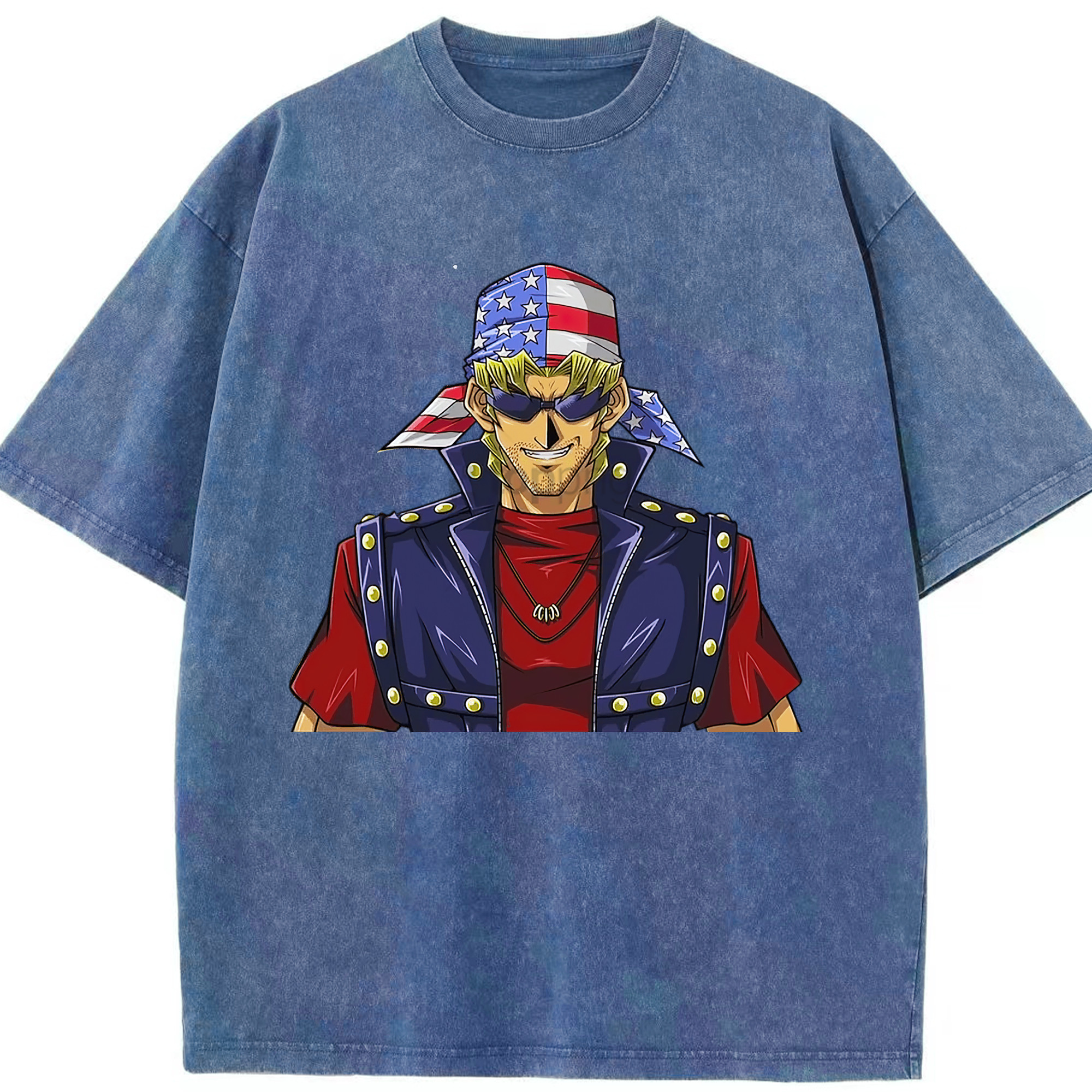（画像用） 遊☆戯☆王 Yu-Gi-Oh! 綿100% ヴィンテージ風 半袖Tシャツ（フロントプリント）