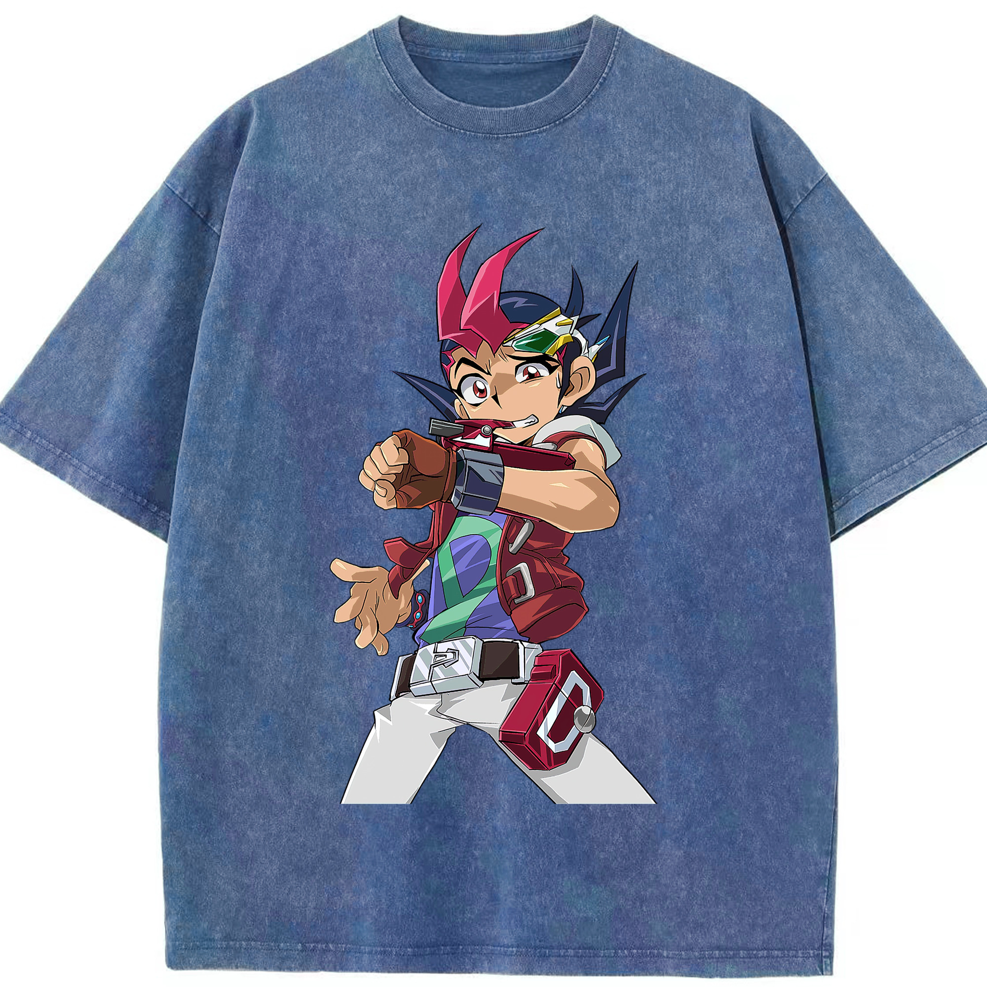（画像用） 遊☆戯☆王 Yu-Gi-Oh! 綿100% ヴィンテージ風 半袖Tシャツ（フロントプリント）