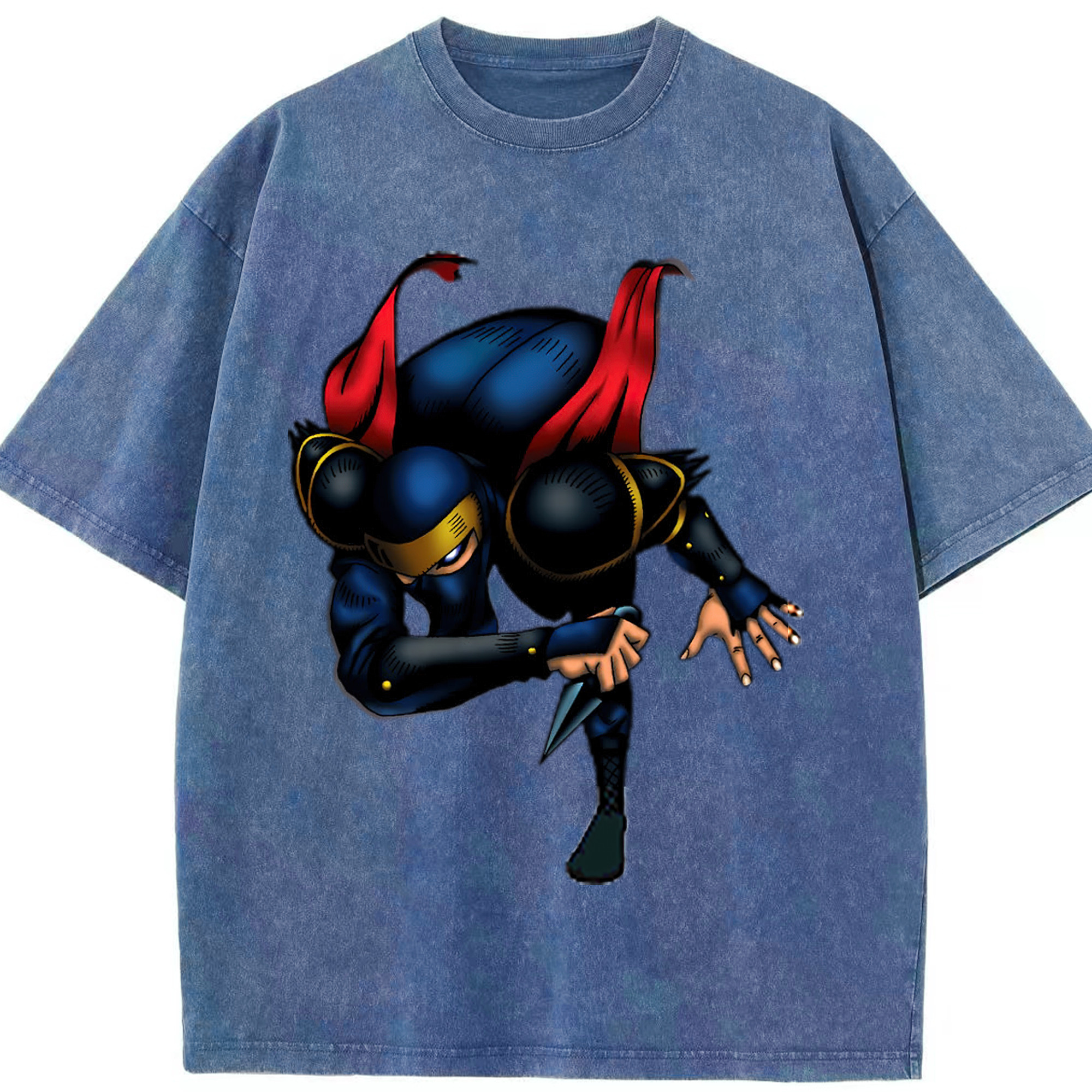 （画像用） 遊☆戯☆王 Yu-Gi-Oh! 綿100% ヴィンテージ風 半袖Tシャツ（フロントプリント）