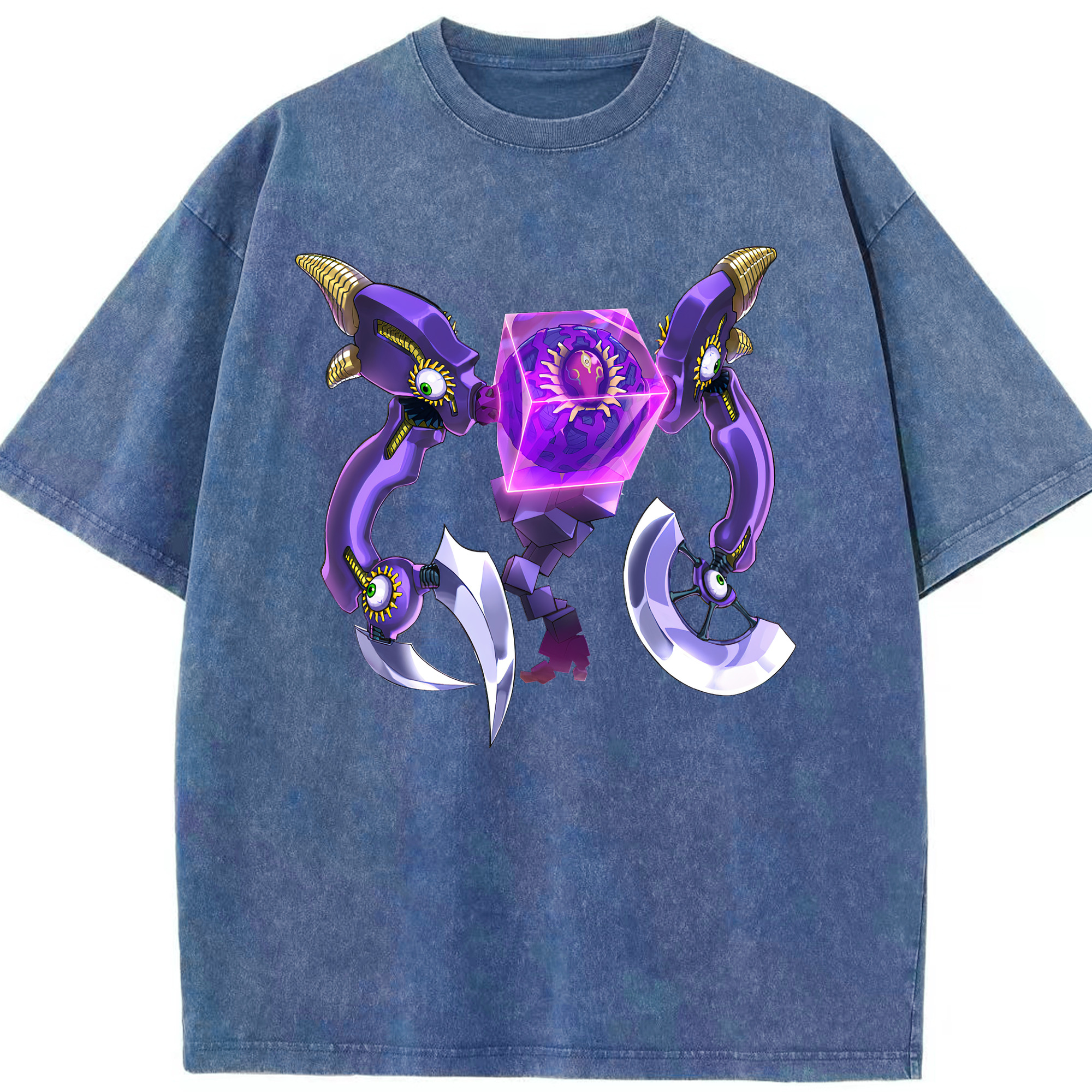 （画像用） 遊☆戯☆王 Yu-Gi-Oh! 綿100% ヴィンテージ風 半袖Tシャツ（フロントプリント）