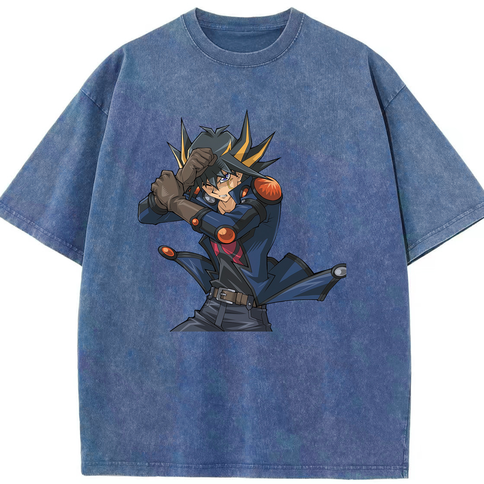 （画像用） 遊☆戯☆王 Yu-Gi-Oh! 綿100% ヴィンテージ風 半袖Tシャツ（フロントプリント）